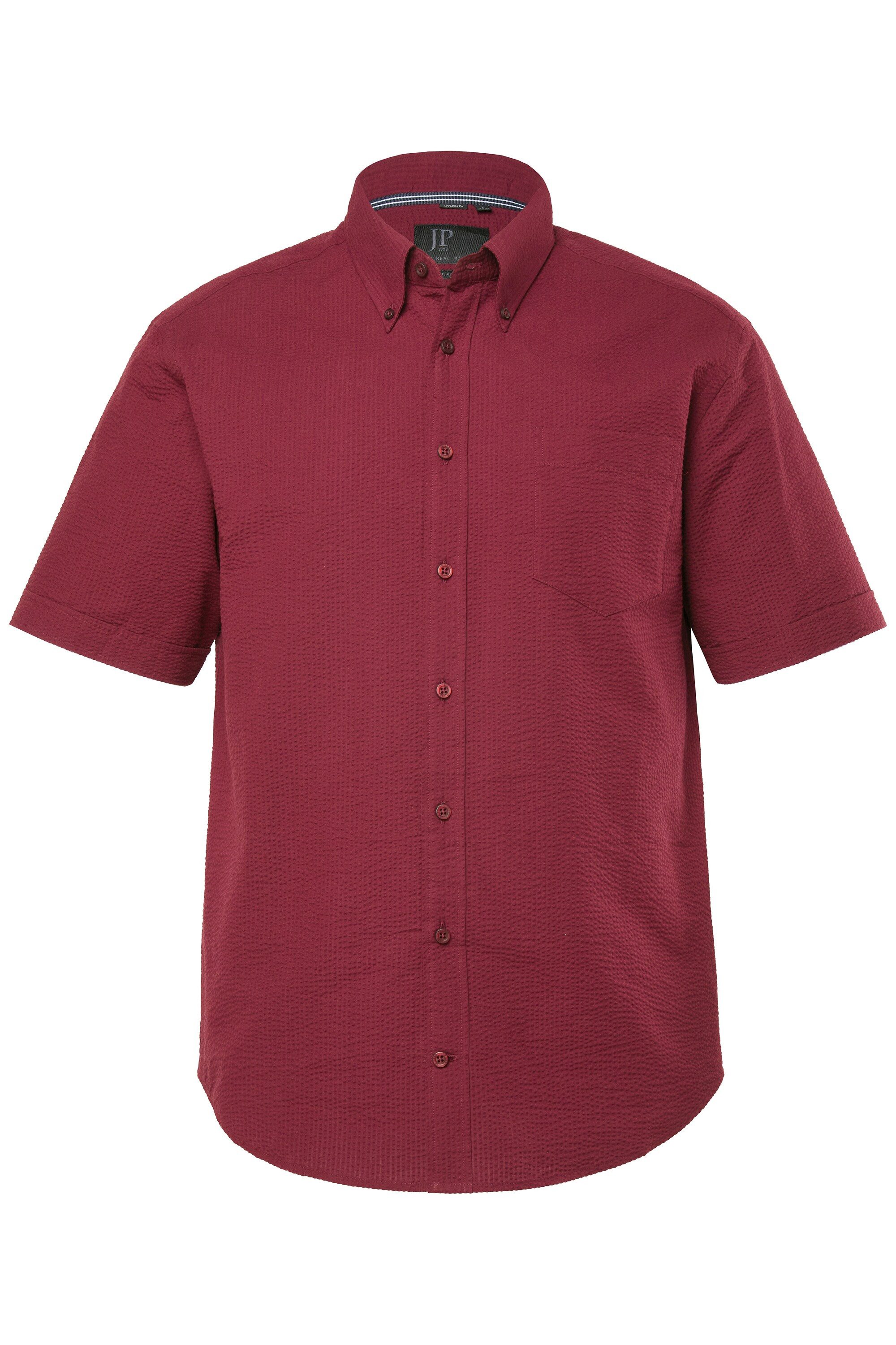 JP1880 Kurzarmhemd Seersucker-Hemd Halbarm Buttondown-Kragen günstig online kaufen