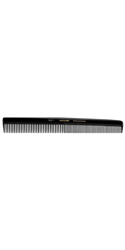 Matador Haarbürste Matador Flexibler Schneidkamm 605/7 schwarz 17,8cm