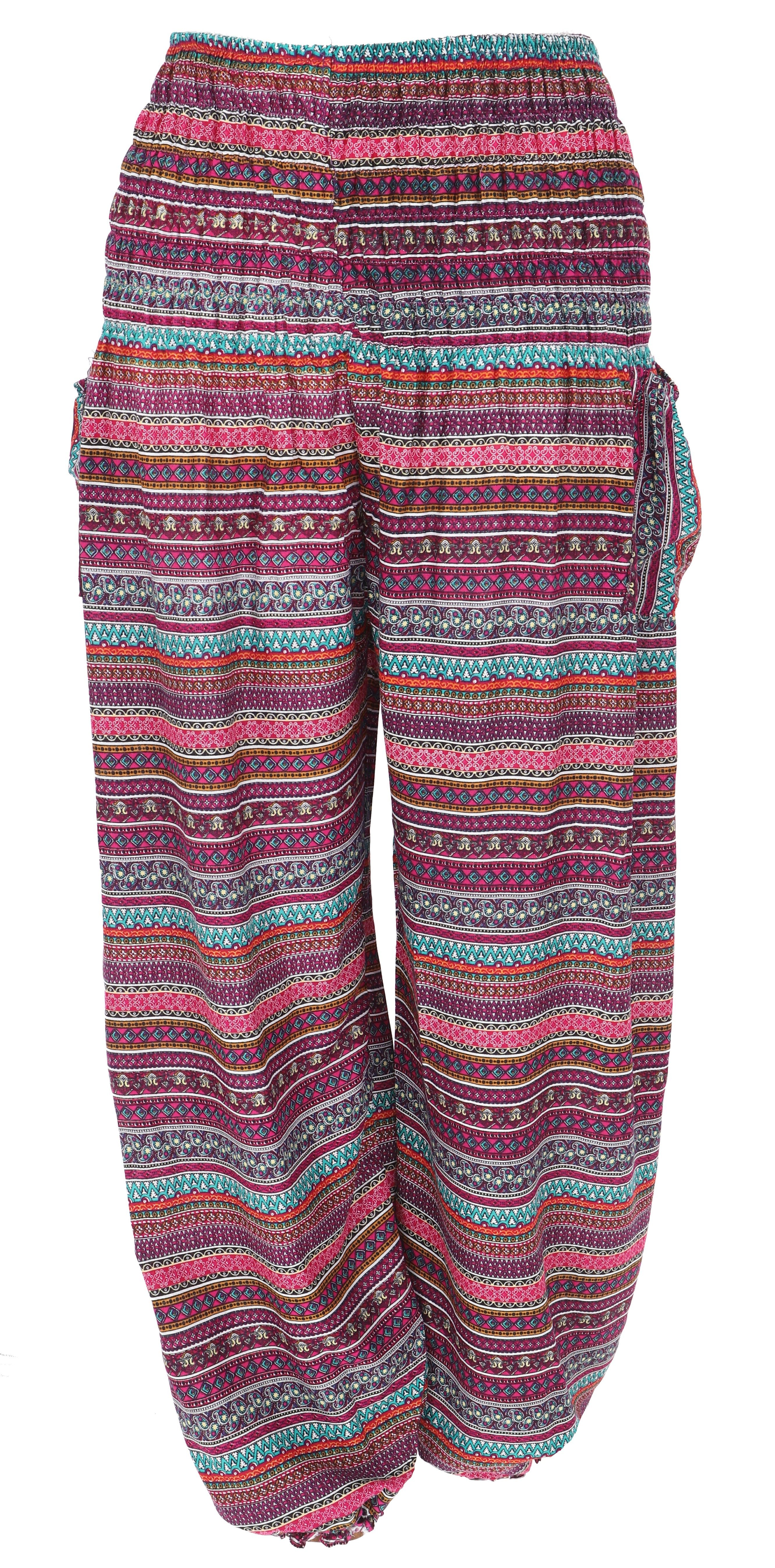 Guru-Shop Relaxhose Luftige Pluderhose, Sommerhose, Yogahose günstig online kaufen