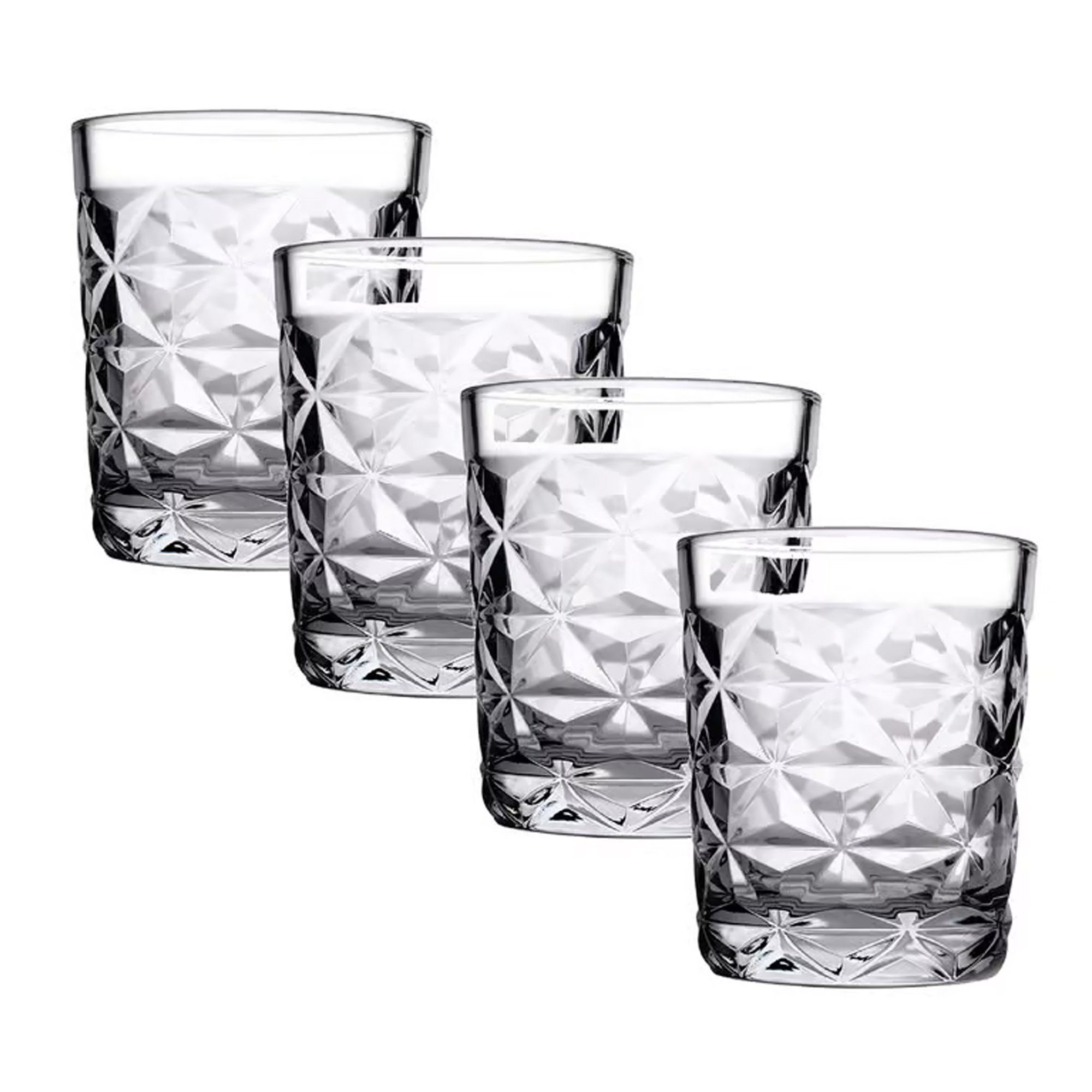 4 Glas Pasabahce Estrella 250ml, teilig Wassergläser Elegante Set Crystal Trinkgläser Glas