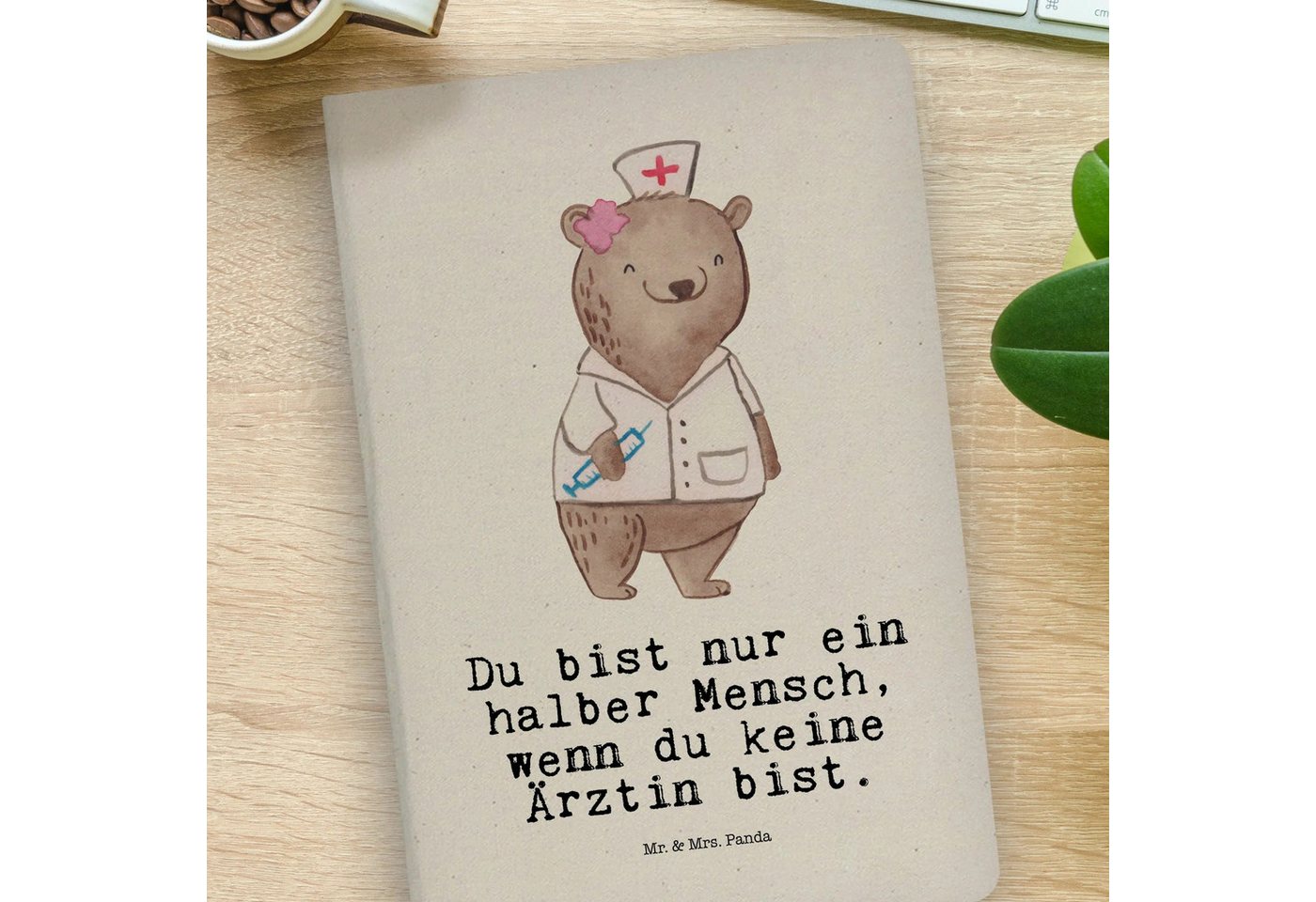 Thumbnail - Mr. & Mrs. Panda Notizbuch Ärztin Herz - Transparent - Geschenk, Doktorin, Arztpraxis, DIN A4 No Mr. & Mrs. Panda, Kreat...