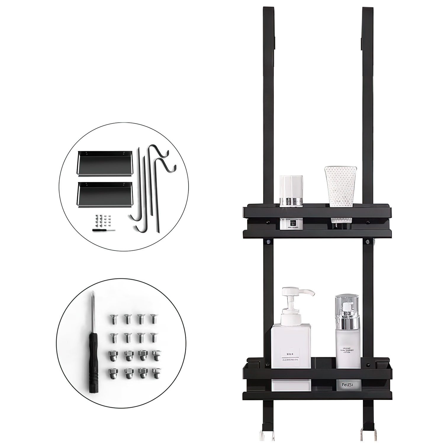 Refined Living Duschablage Duschregal Zum Hängen mit 4 Haken Edelstahl Trag günstig online kaufen