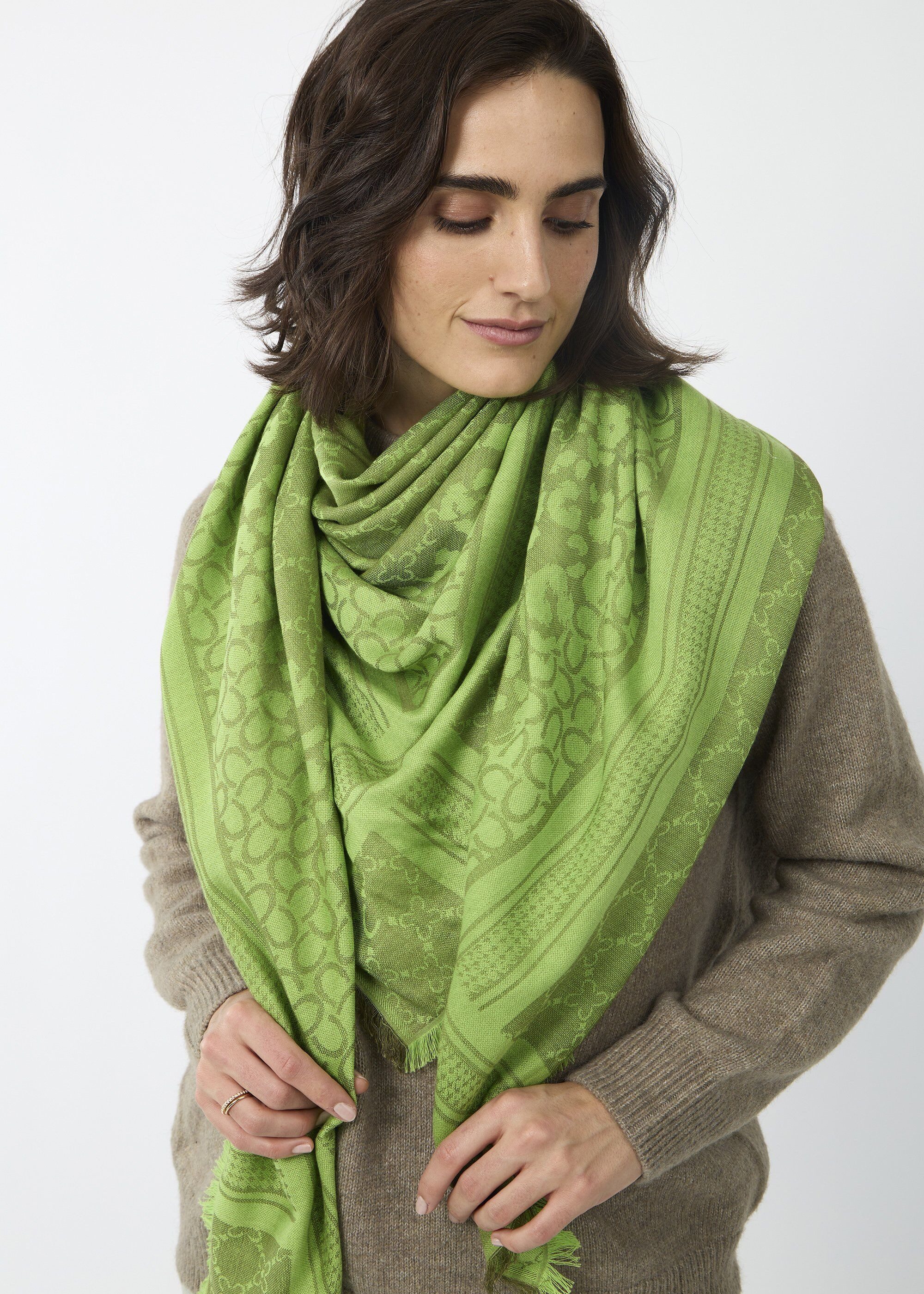 Codello Halstuch, mit gewebtem Monogramm-Muster günstig online kaufen