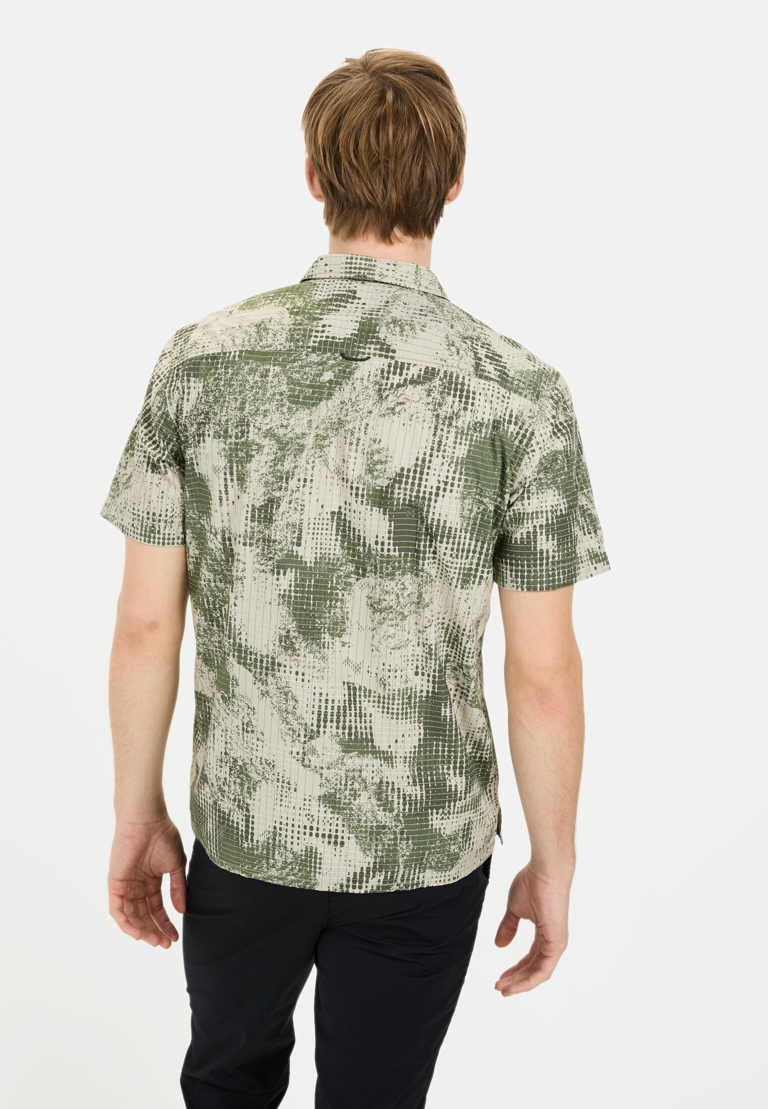 camel active Kurzarmhemd aus Baumwolle Hemdblusenkragen günstig online kaufen