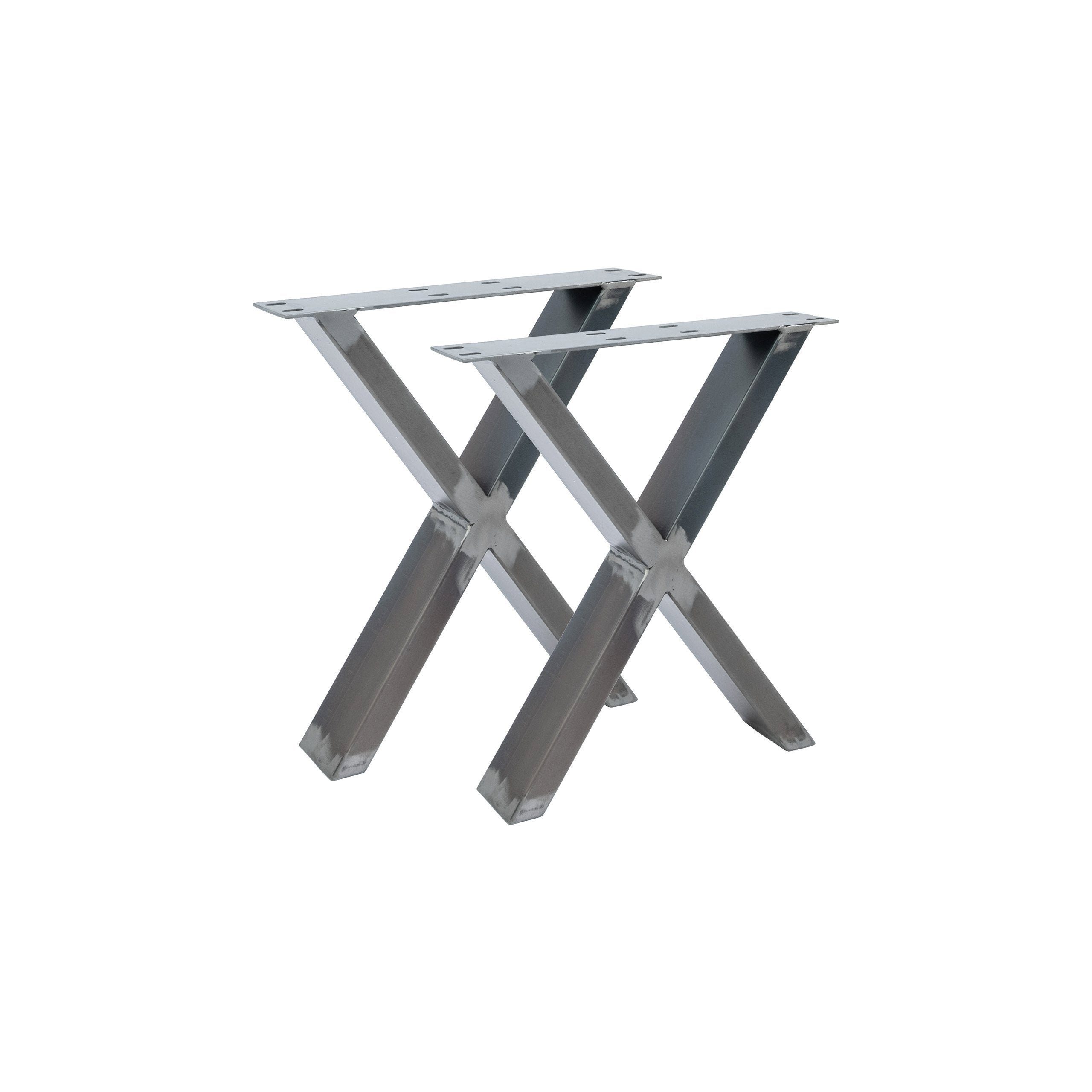 Natural Goods Berlin Möbelkufe X-FORM, (2-St), Tischkufen, B40 x H42cm (Sitzbank / Couchtisch), Industrial