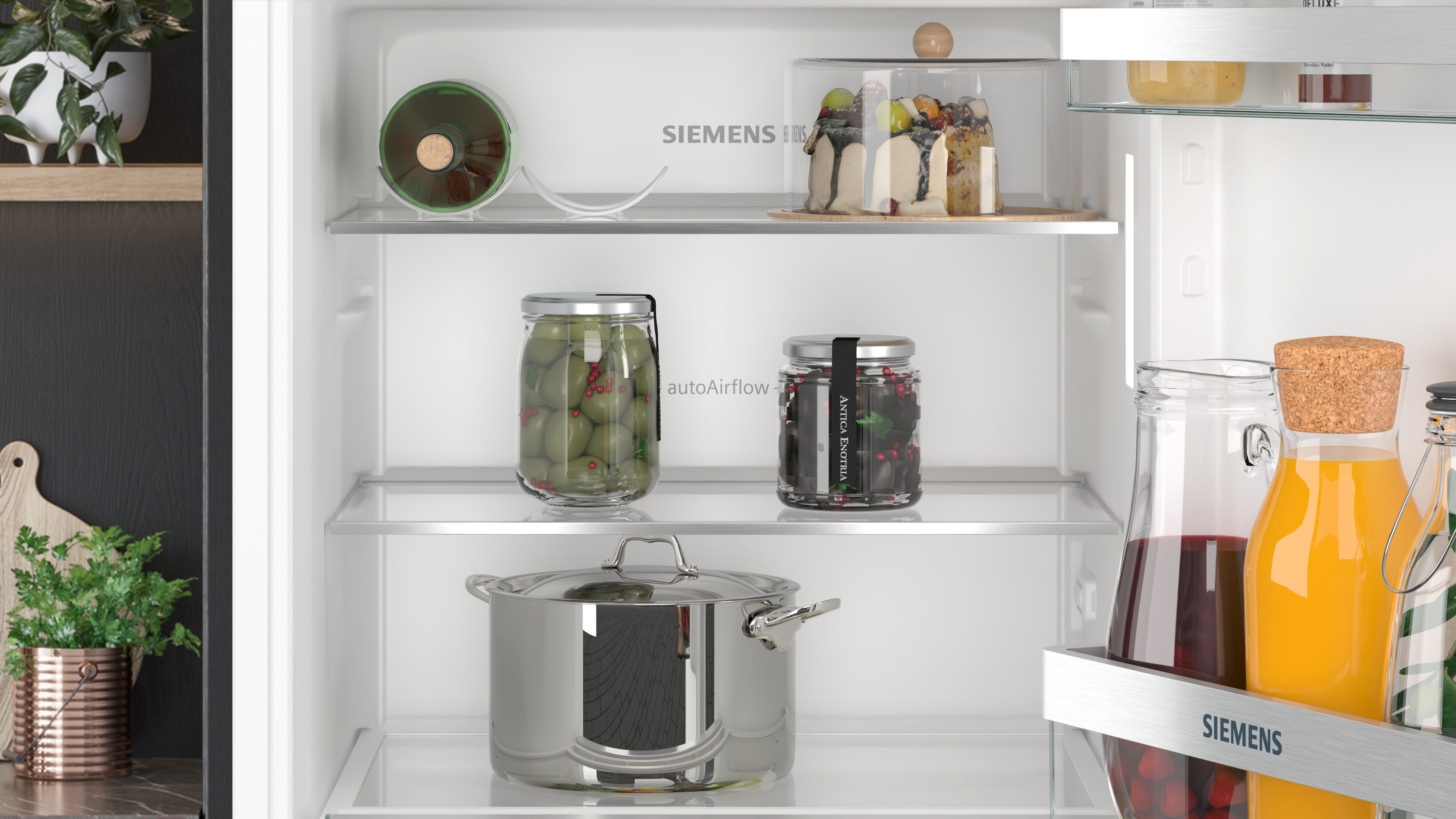 SIEMENS Einbaukühlschrank iQ300 KI32LVFE0, 102,1 cm hoch, 54,1 cm breit, Einfache Temperatureinstellung dank elektronischer Temperaturregelung – Bild 5 von 5