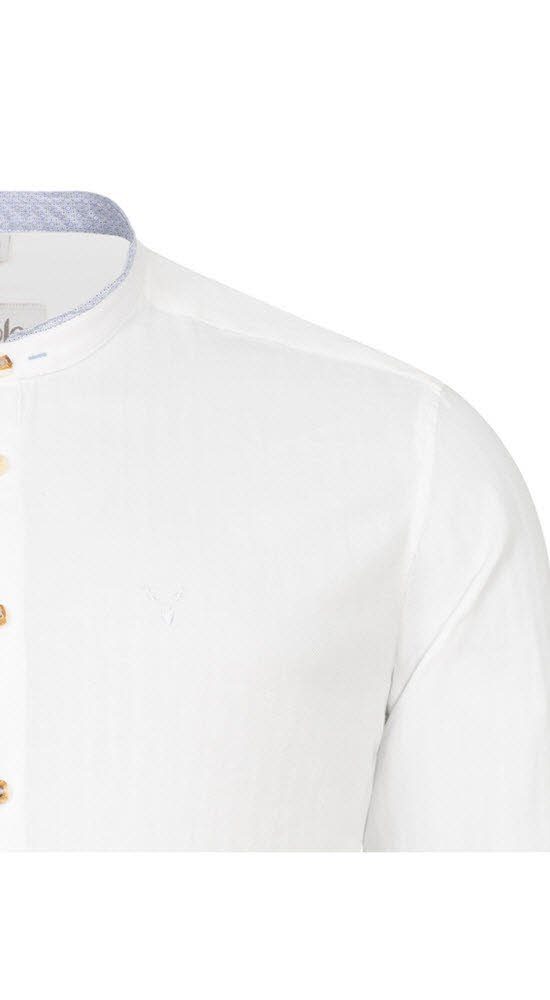 Trachtenhemd Nübler Nübler in Weiß von Trachtenhemd Pino Langarm Blau