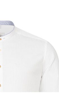 Nübler Trachtenhemd Trachtenhemd Langarm Pino in Weiß Blau von Nübler