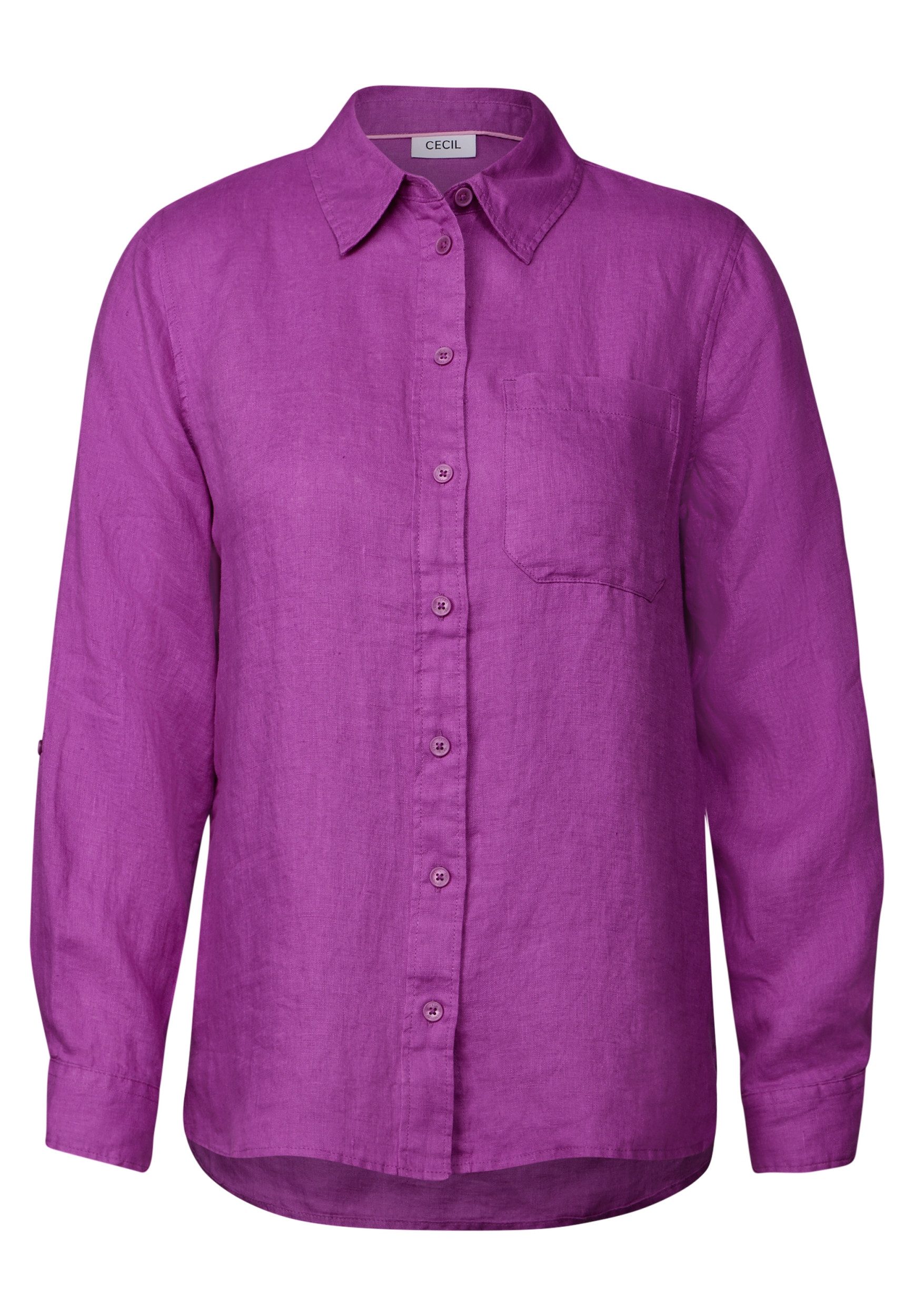 CECIL Blusenshirt LINEN_ Solid Shirt Blouse günstig online kaufen
