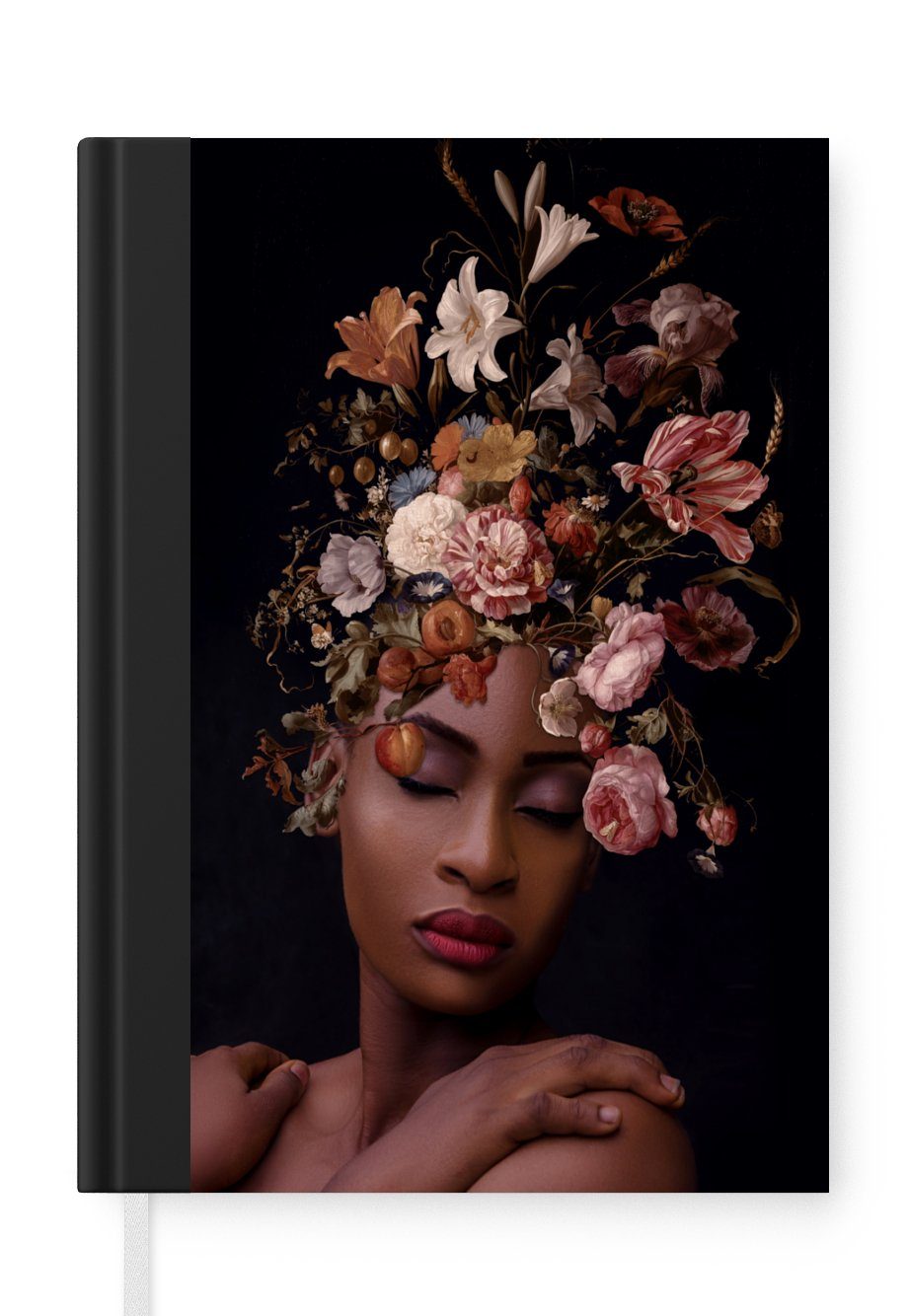 Notizbuch Blumenstrauß - Frau - Make-up