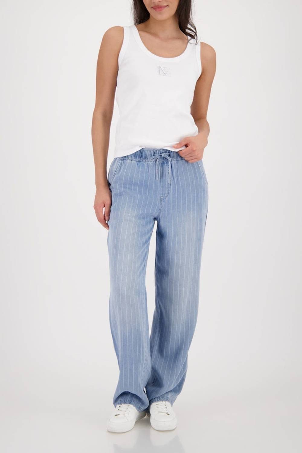 Monari Rundhalspullover 410722 elegant