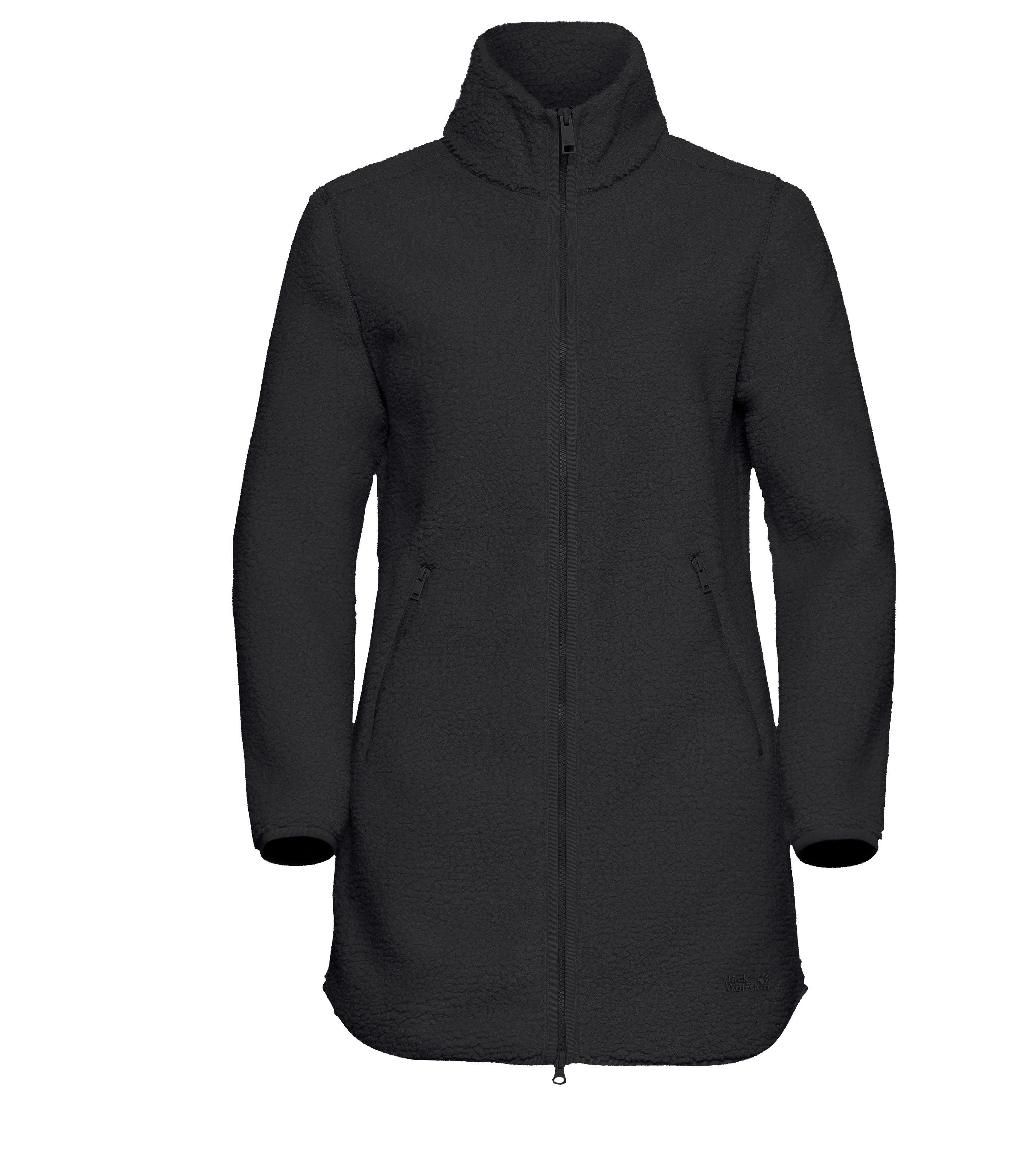 Jack Wolfskin Funktionsmantel HIGH CURL COAT W für Wandern und Trekking, sportlicher Stil, aus Polyester, winddicht
