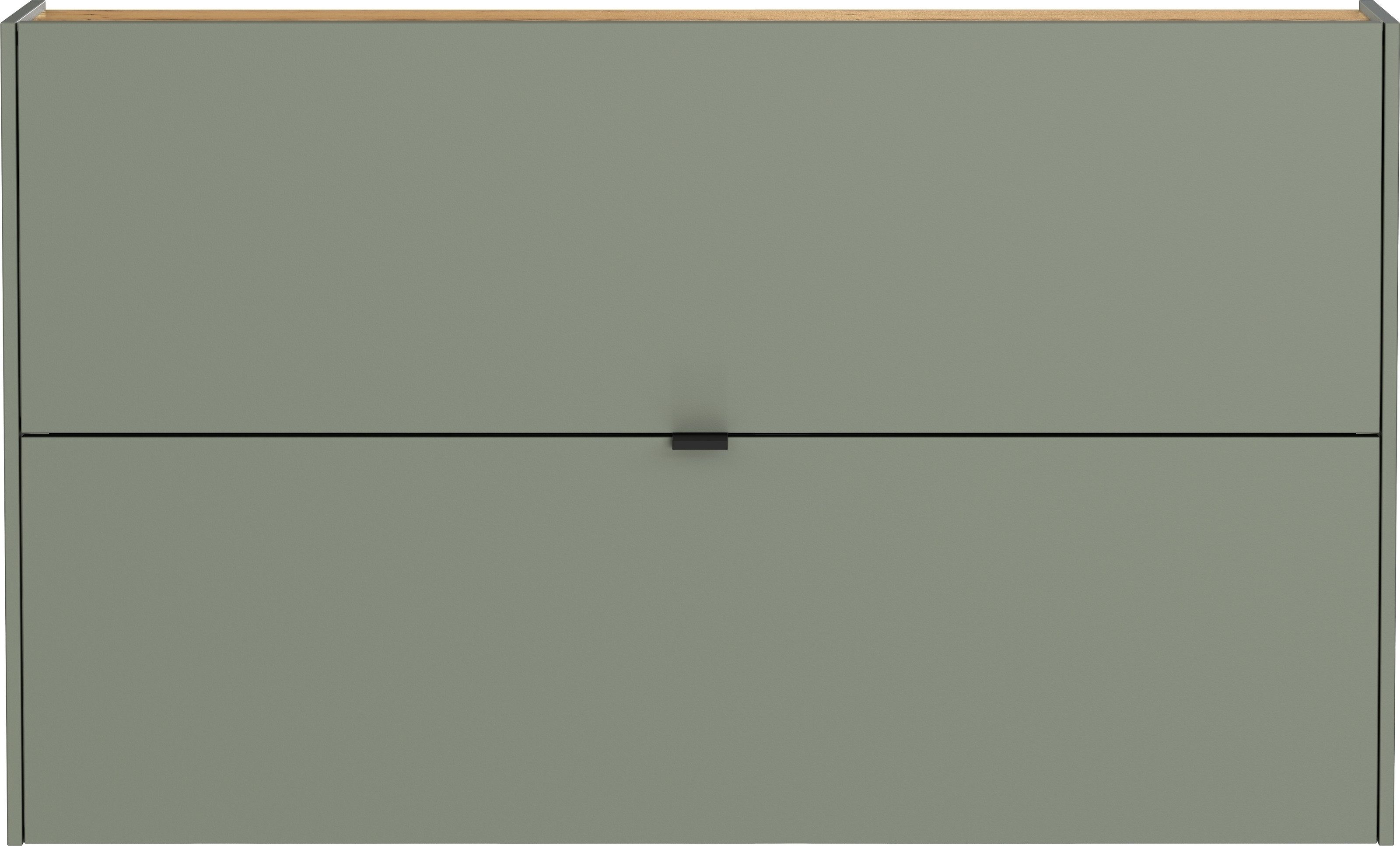 freiraum Hängeschuhschrank GW-AMECA Schuhkipper, Taupegrün/Navarra-Eiche-Dekor - 140x83x18cm (BxHxT)