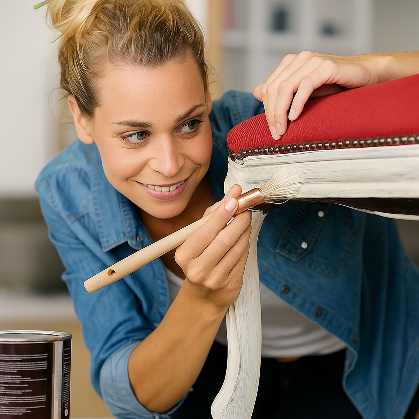 Wilckens Farben Vollton- und Abtönfarbe Kreidefarbe Holz Grau 750ml Shabby Chic Vintage Antiklook matt