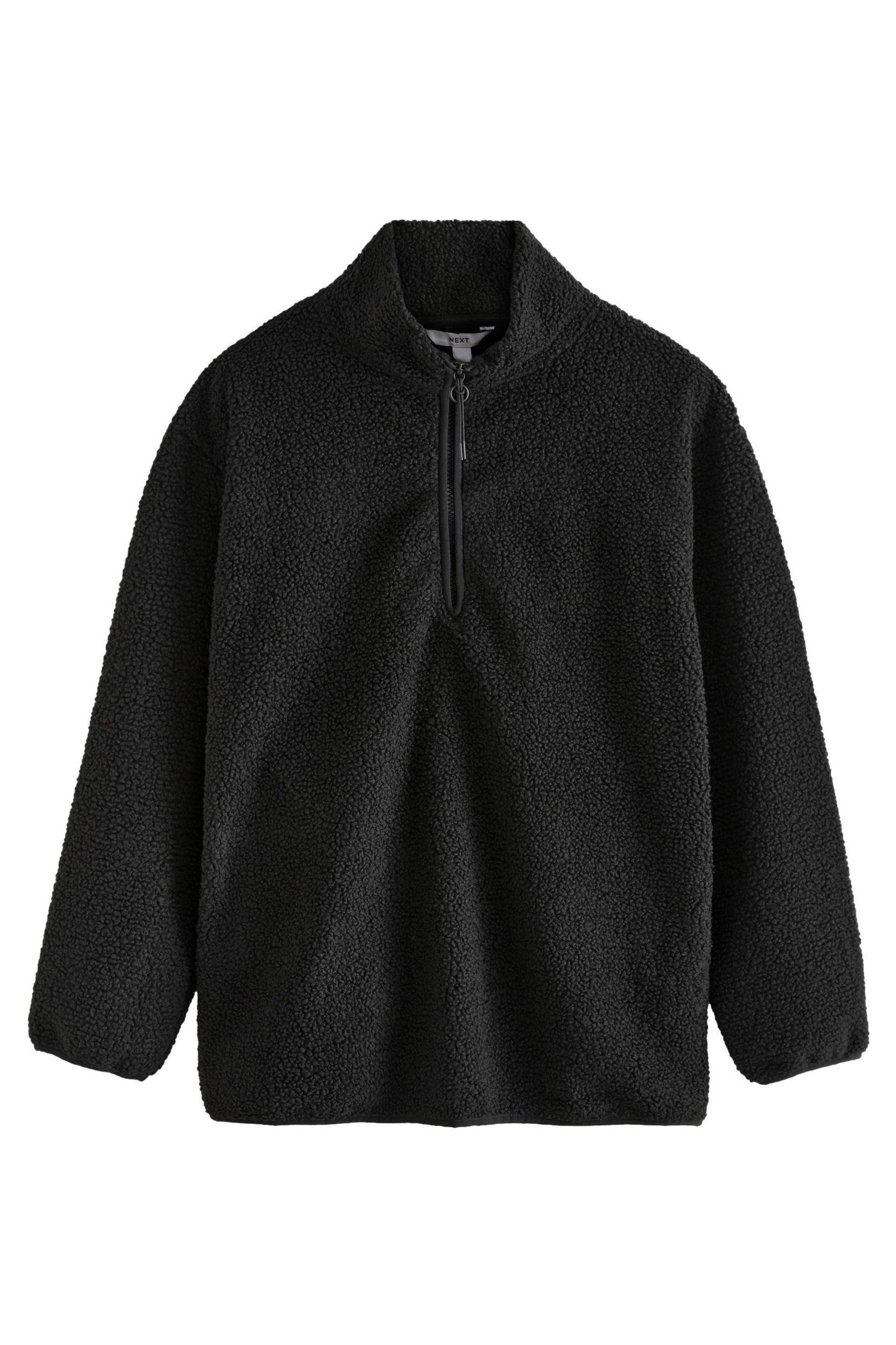 Next Fleecepullover Langes Teddy-Fleeceoberteil mit 1/4-Reißverschluss günstig online kaufen