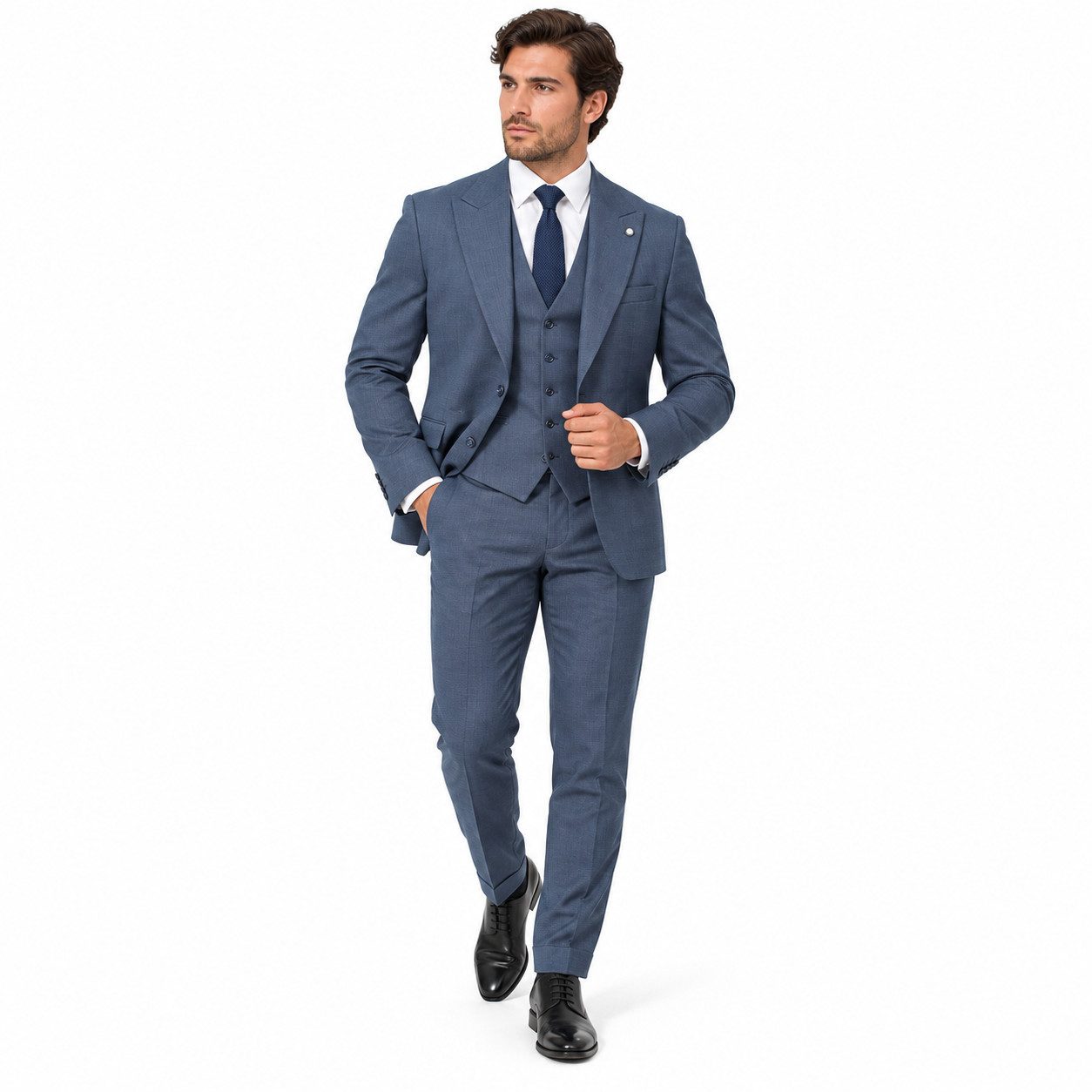 Guild Clothing Anzug 3-teilig Herren Hochzeitsanzug Slim Fit Festanzug (Anzughose & Sakko & Weste, 3-tlg., Anzug Set) Sakko, Weste & Hose – Businessanzug, Hochzeitsanzug, Festanzug