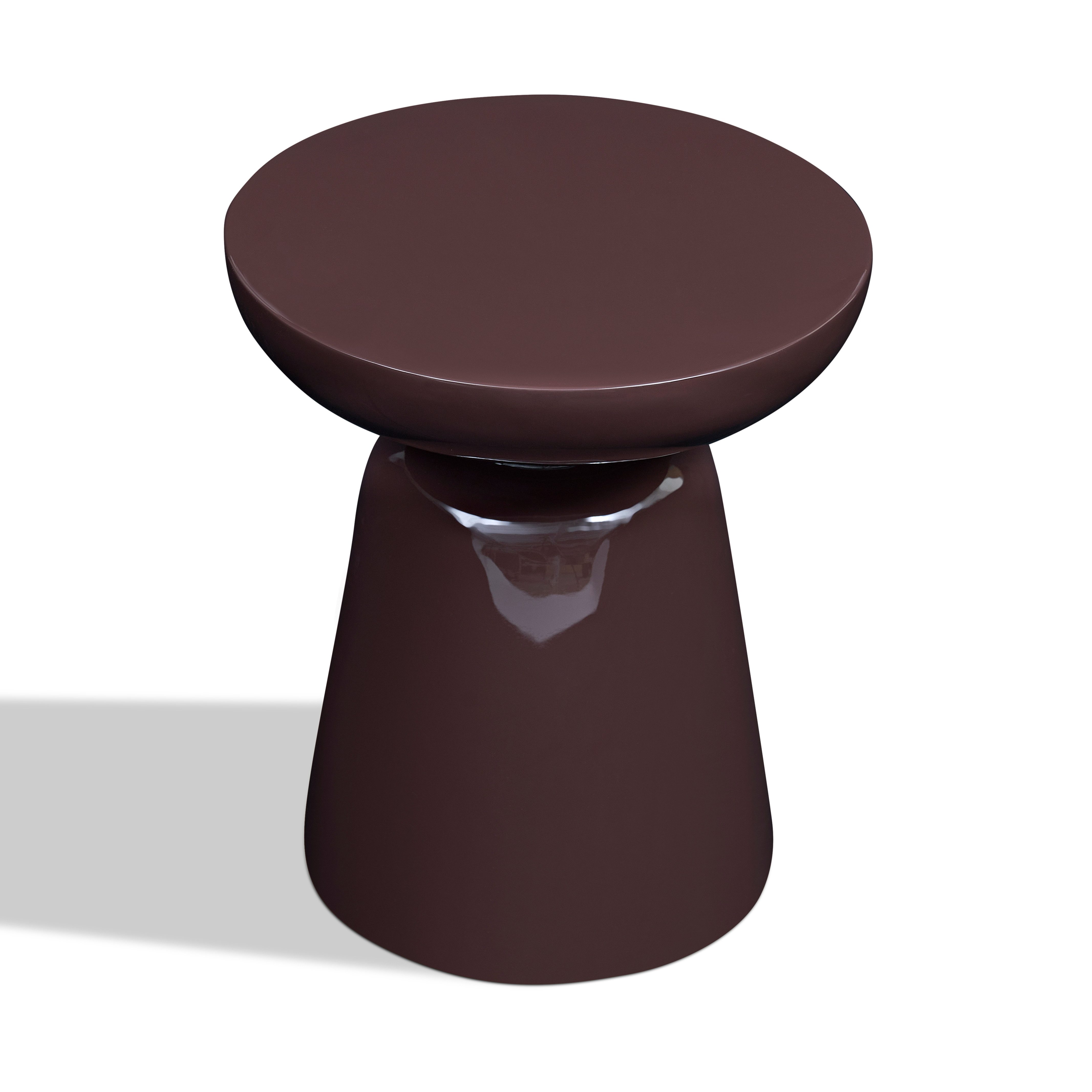 WILLIAMSPACE Couchtisch Meta Runder Beistelltisch aus Fiberglas, Moderner Design-Tisch (1 St)