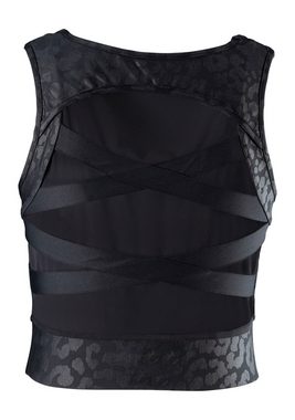 LASCANA ACTIVE Crop-Top mit Leodruck