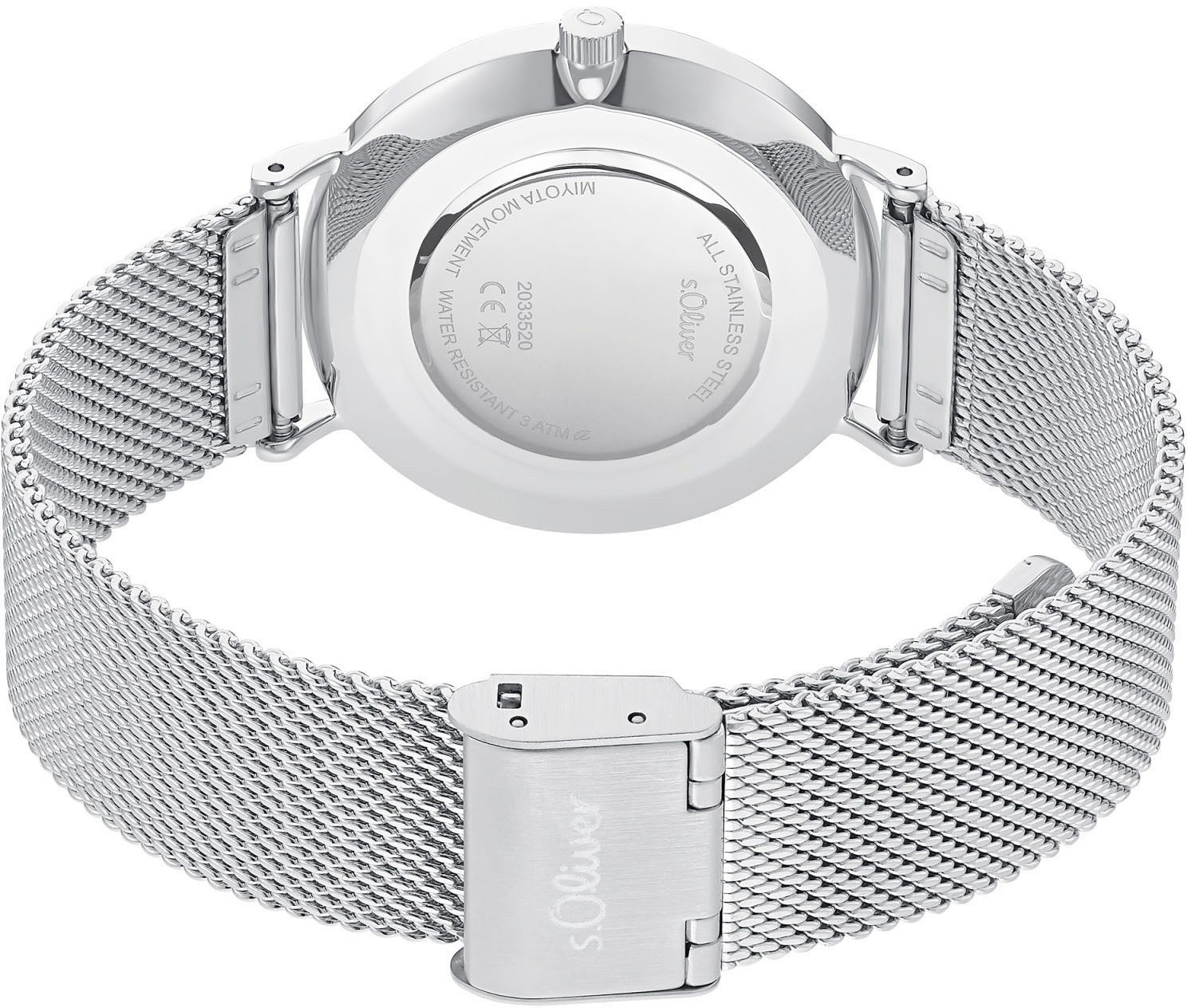 s.Oliver Quarzuhr 2033520, Armbanduhr, Damenuhr, analog, günstig online kaufen