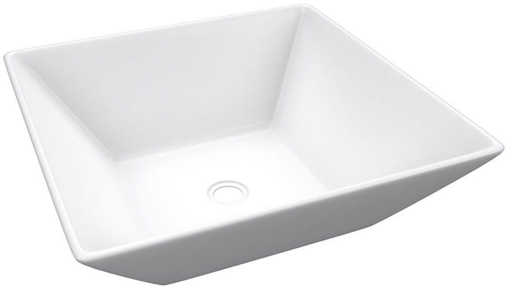 Marwell Aufsatzwaschbecken FLORA, 42x42x13 cm, mit Pop-up-Ablaufventil