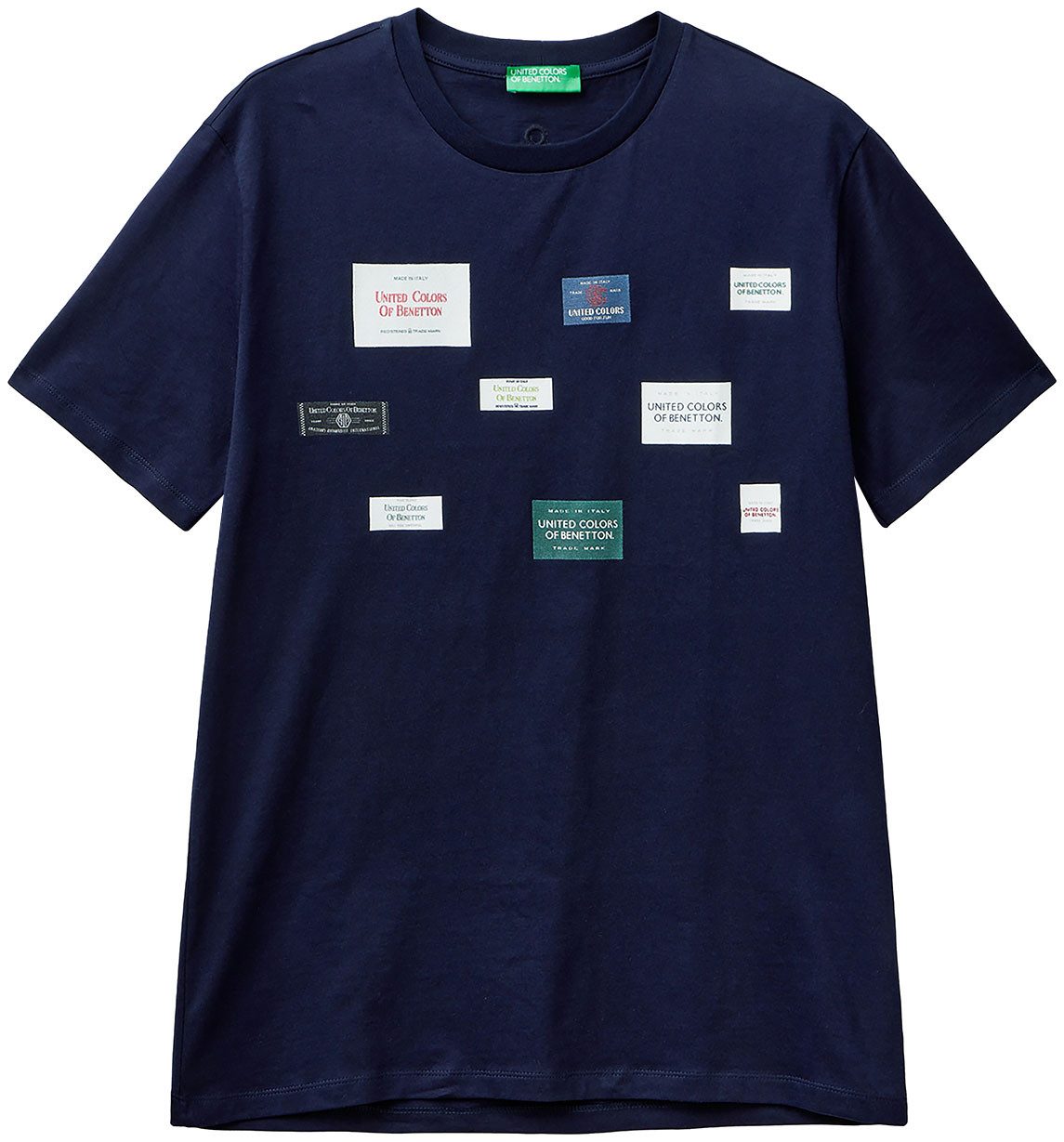 United Colors of Benetton T-Shirt mit Markenlabel günstig online kaufen