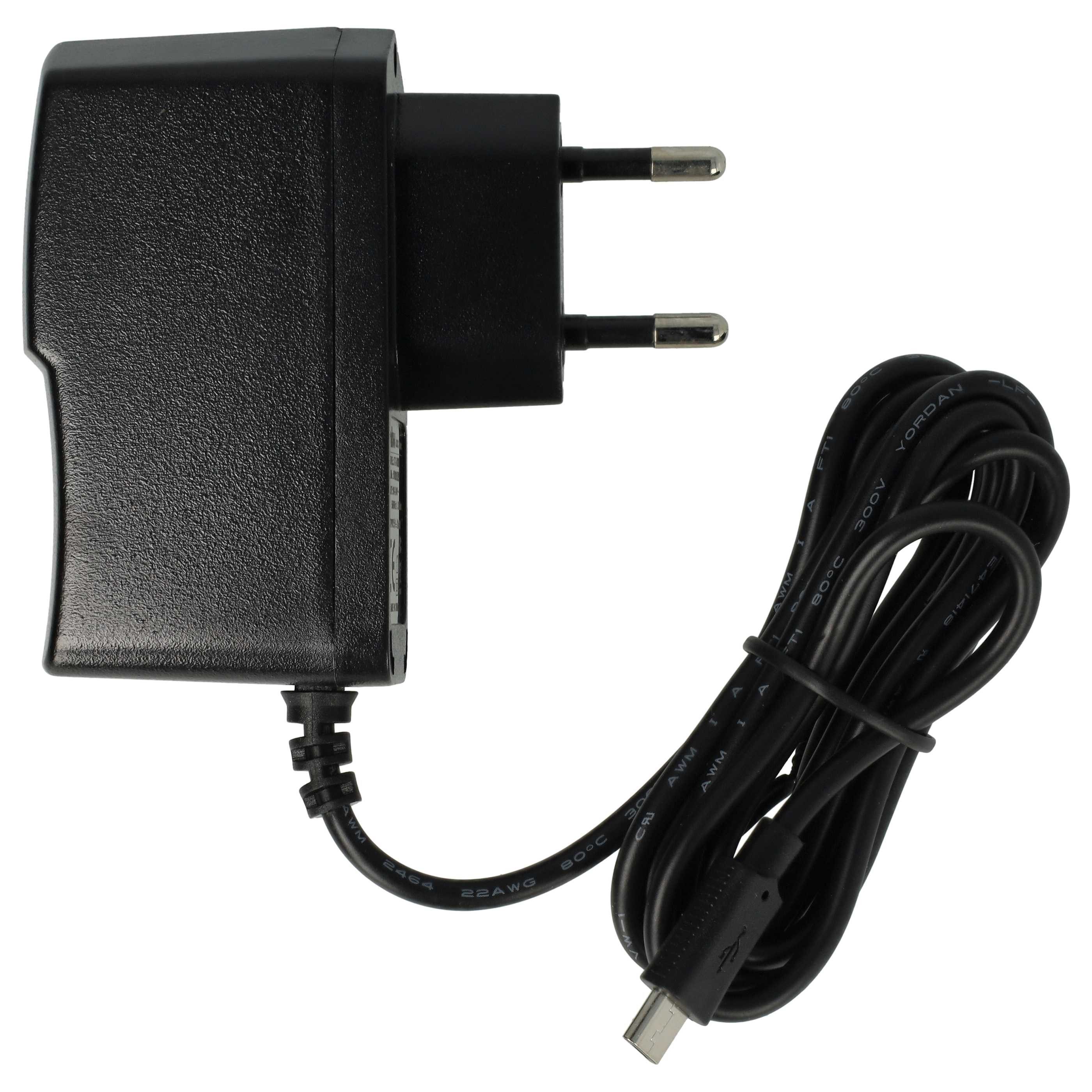 vhbw passend für Doro Primo 413, 406, 215, 365, 305, 405, 401 Smartphone, T USB-Ladegerät (Effizientes Micro USB Schnell-Ladekabel mit Netzteil, Zum Aufladen) – Bild 4 von 5