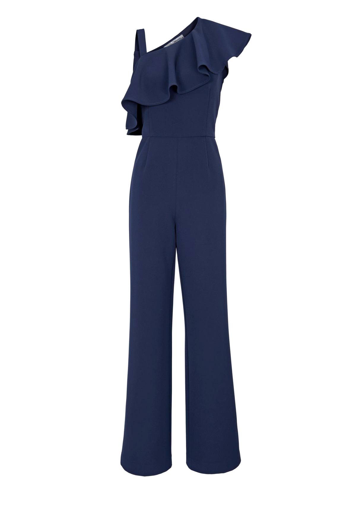 Ashley Brooke by heine Overall Ashley Brooke Damen Designer-Overall mit Volants, marine