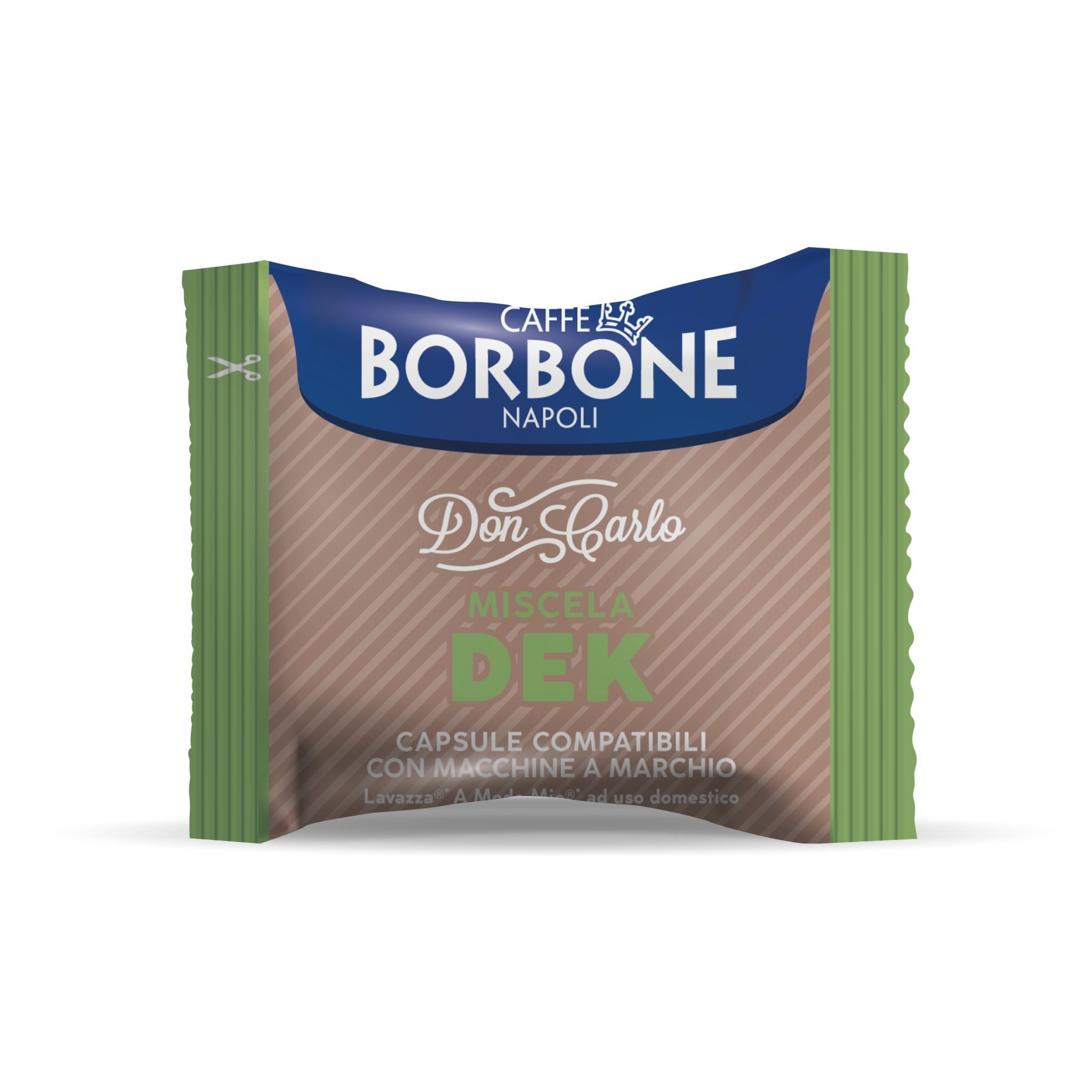 Caffè Borbone Kaffee Caffè Borbone Kaffeekapseln Don Carlo DEK 6x 50 Kapseln, 6 x 360 g, (Entkoffinierter Kaffee in Kapseln)