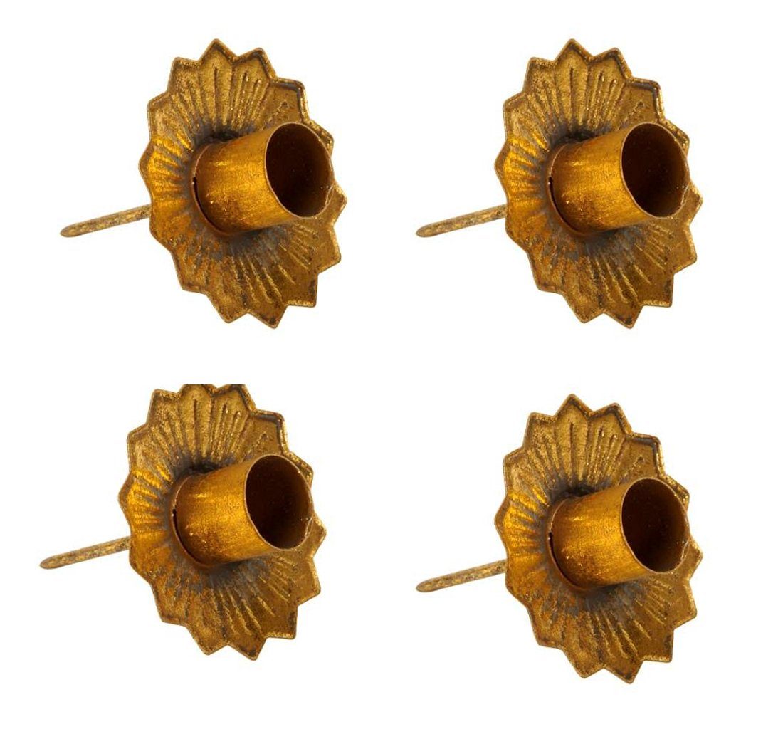 LB H&F Lilienburg Adventskranz 4 Stück Adventskranzstecker Kerzenstecker Kerzenhalter Adventskranz