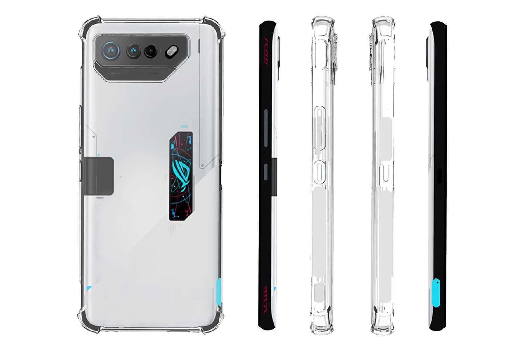 mtb more energy Smartphone-Hülle Clear Armor Case für Asus ROG Phone 7 Ultimate (6.78), Transparente TPU Schutzhülle Case Backcover mit Anti-Shock Verstärkung