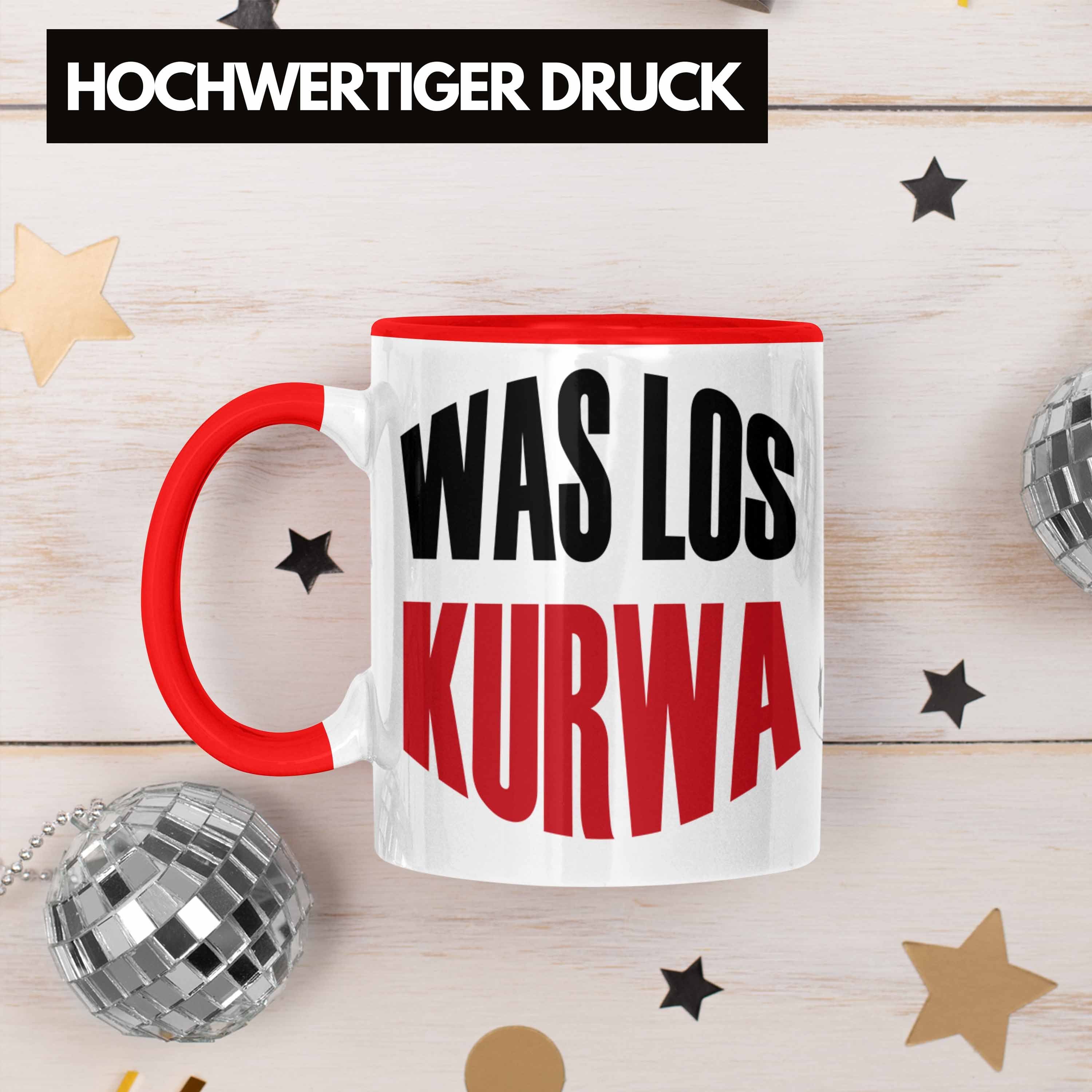 Kurwa" Los Geschenk Lustige Polen Tasse Rot "Was Polnisches Tasse Spruch Trendation