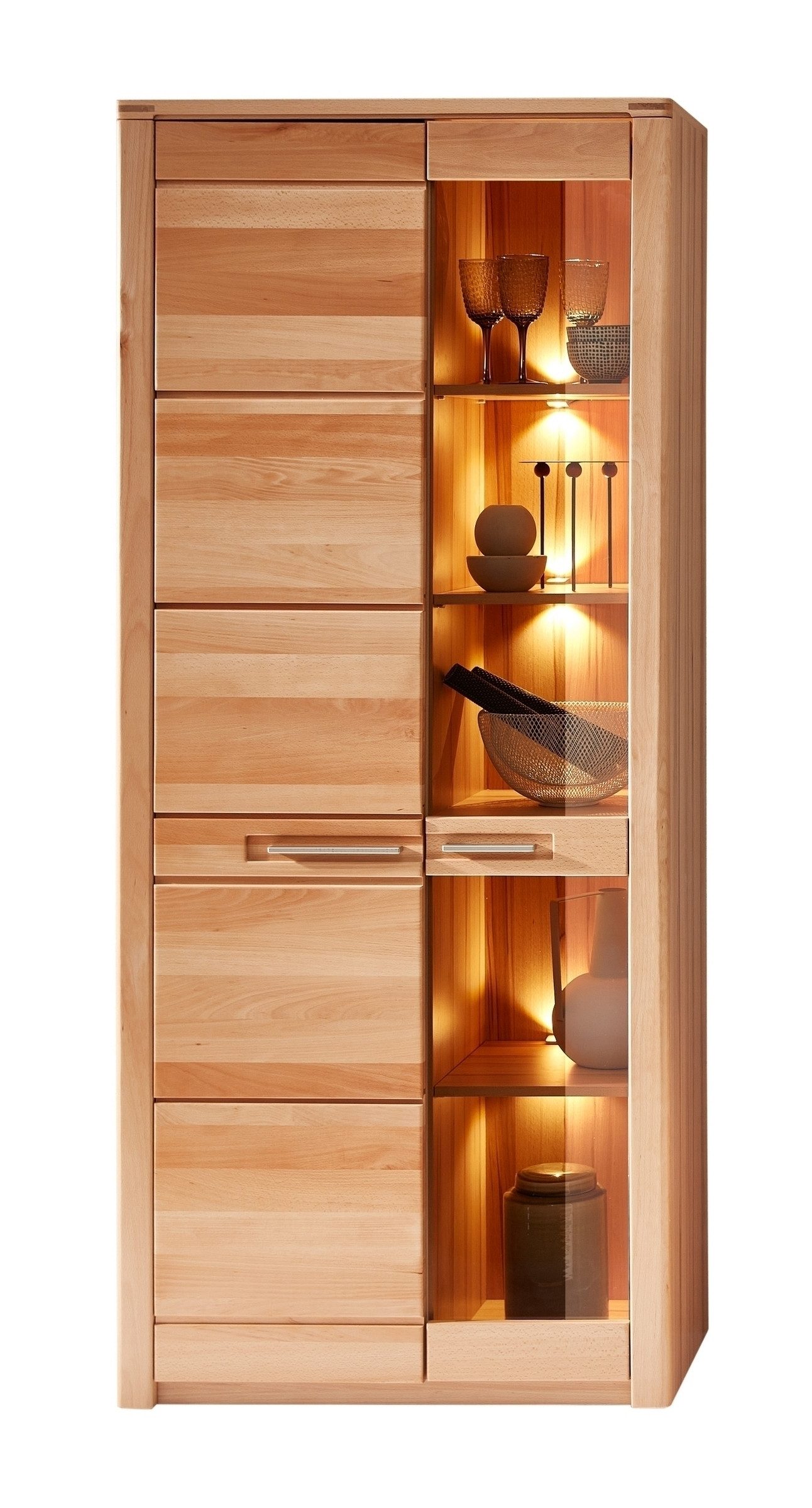 freiraum Stauraumvitrine Nature One 2 Türen, günstig online kaufen