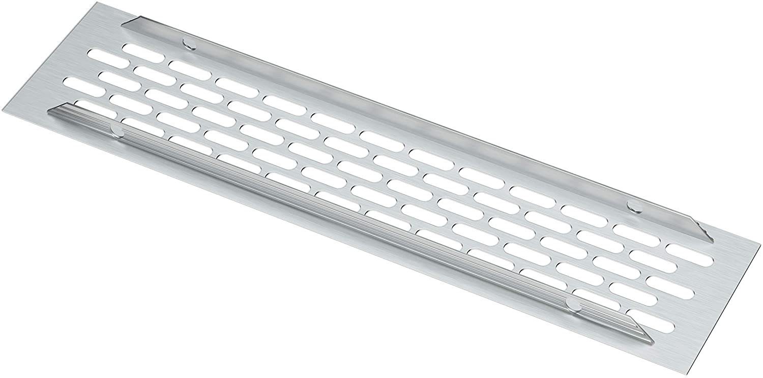 sossai® Lüftungsgitter Aluminium Belüftungsgitter Türgitter im Alu-Design (1 St)