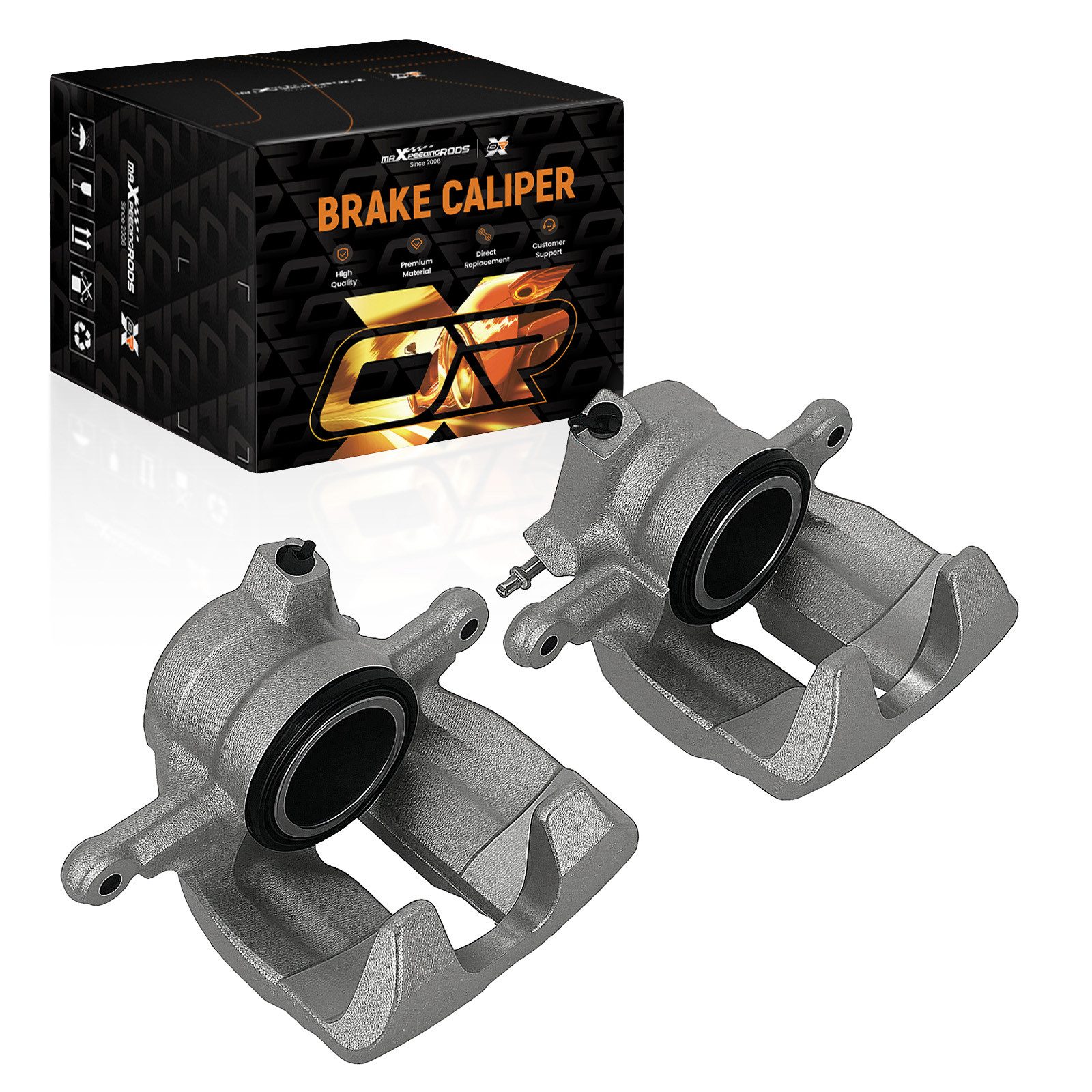 maXpeedingrods Bremsscheibe, 2x Bremssattel Vorne für Mercedes C-Klasse W203 CL203 CLC-Klasse