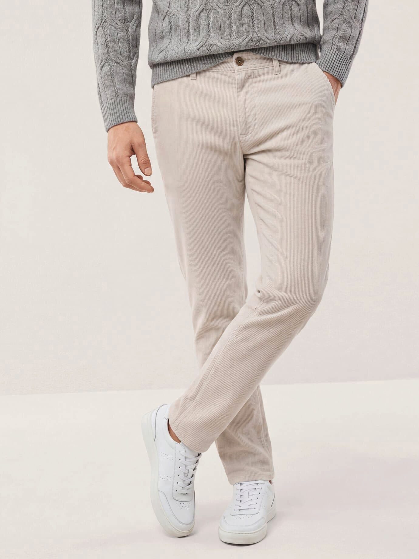 Walbusch Cordhose Herren Cordhose aus weicher Baumwolle Modern fit, modern