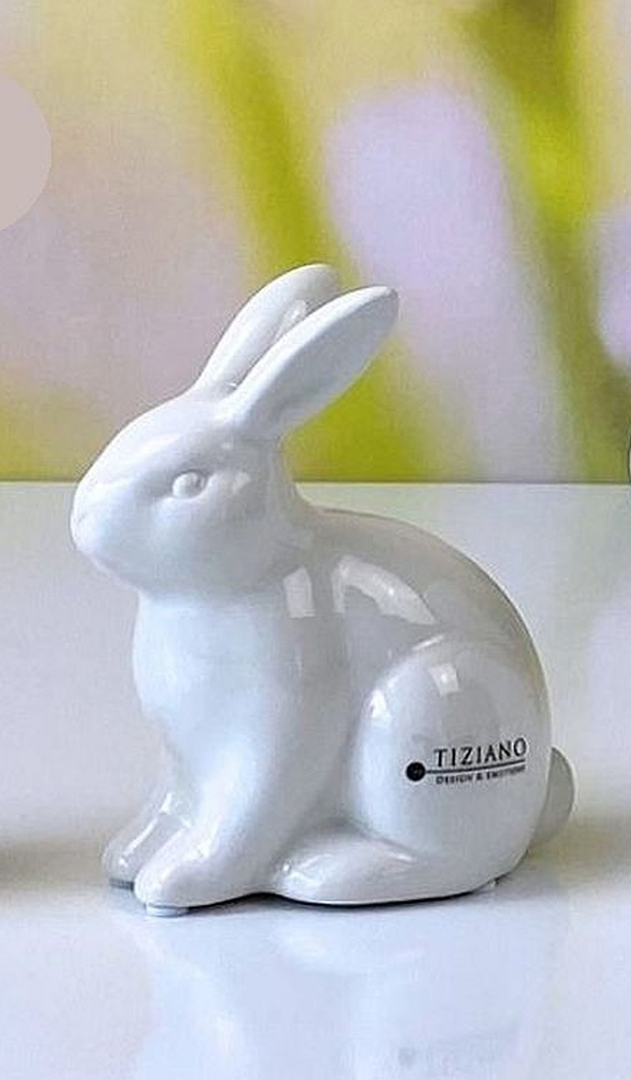TIZIANO - DESIGN & EMOTIONS Dekofigur Deko Hase Lucca cremeweiß – modern – 11, 13 oder 15 cm