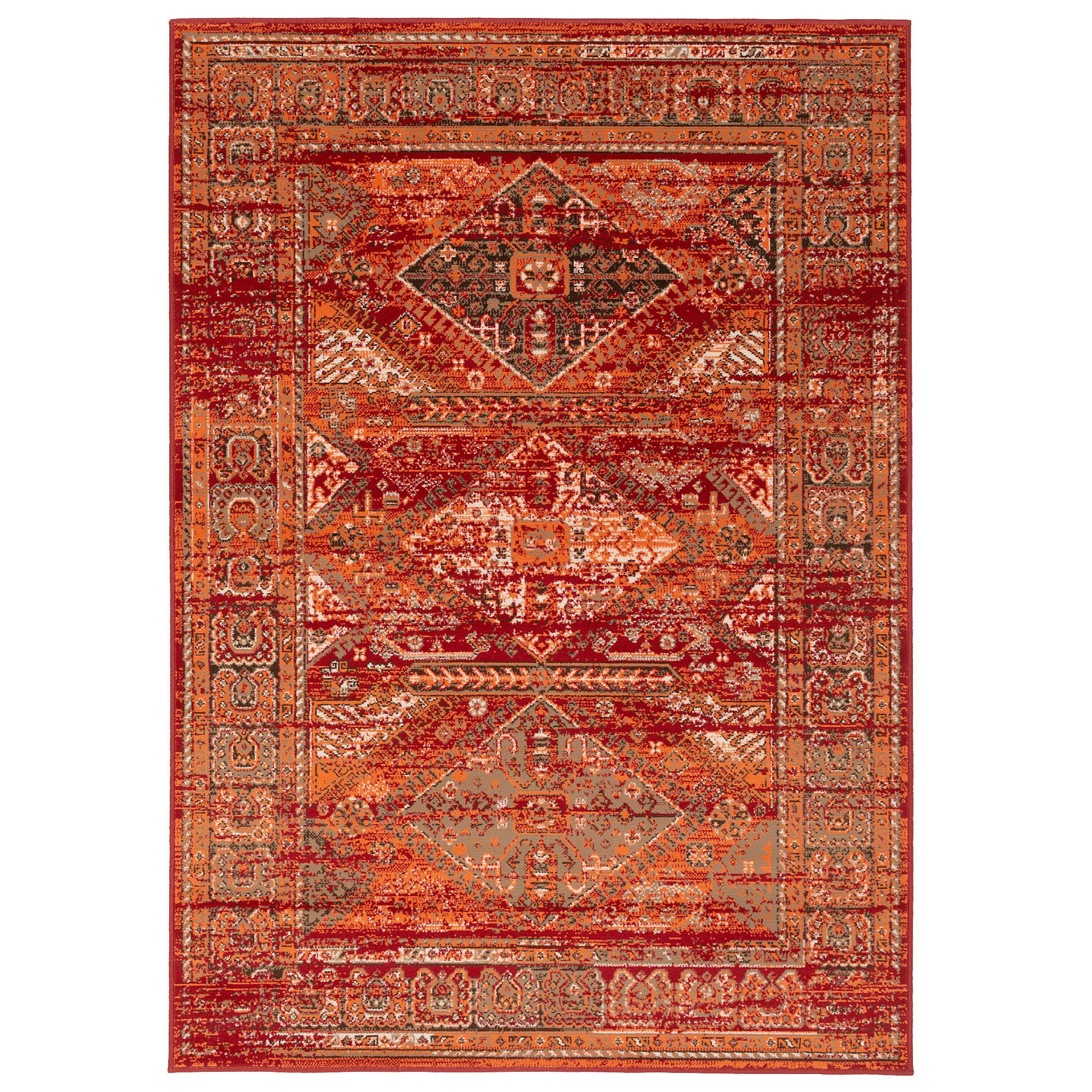 Pergamon Designteppich Designer Teppich Pop-Vintage Orient Bordüre, Rechtec günstig online kaufen