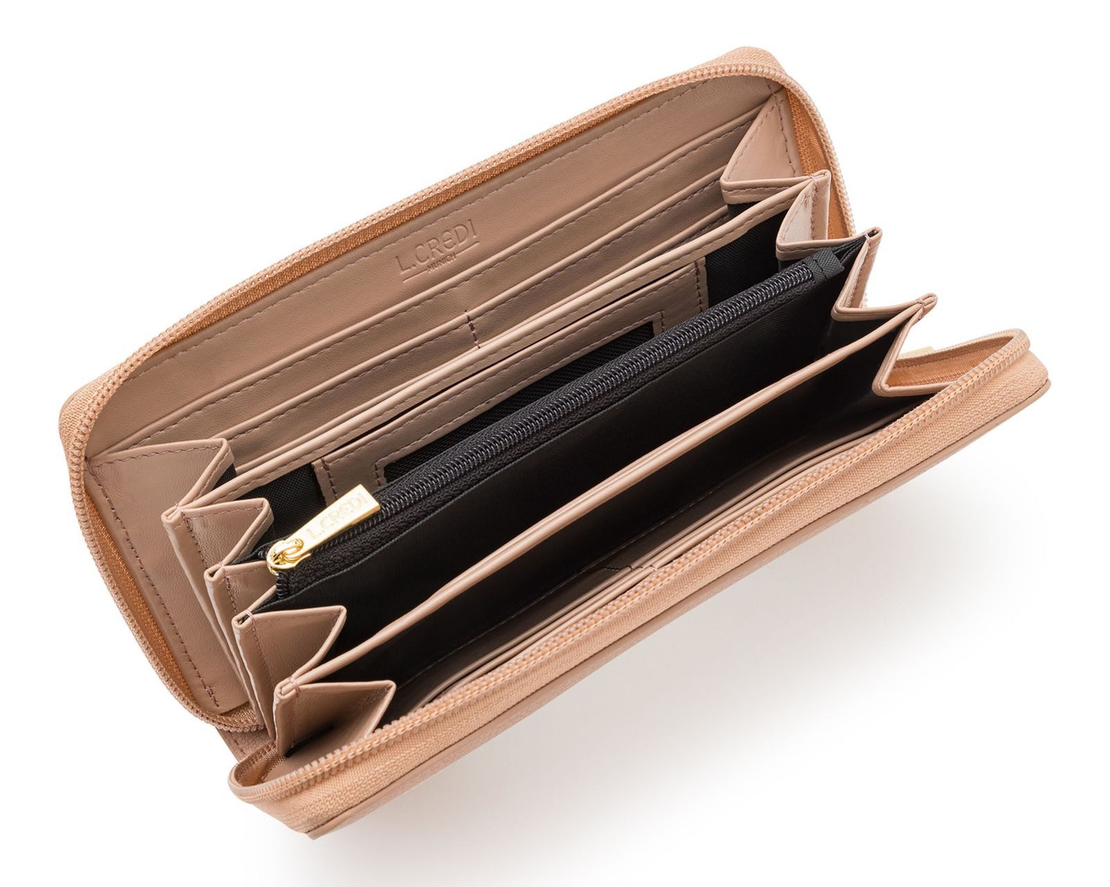 L. CREDI Geldbörse Wallet, mit RFID-Blocker Schutz günstig online kaufen