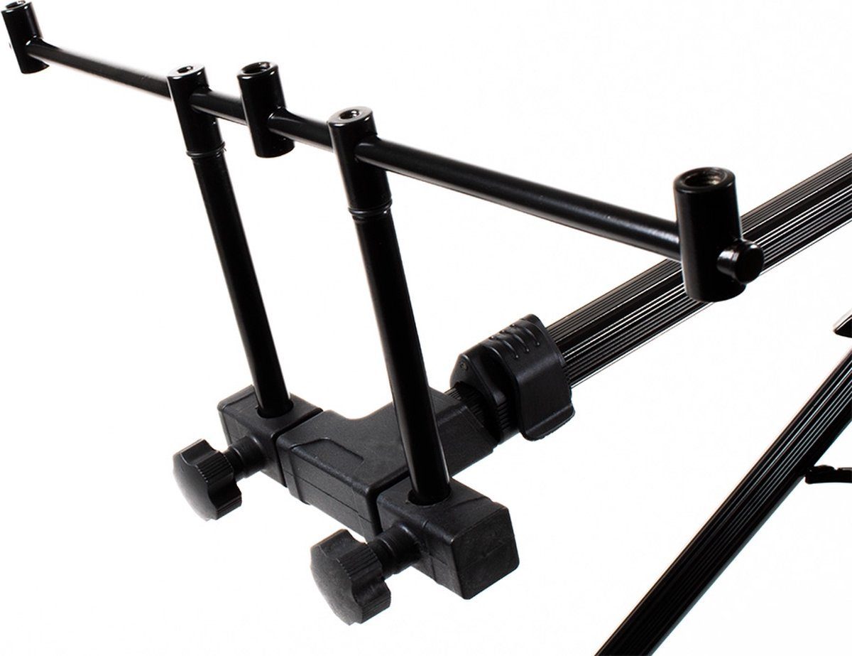 Traxis Rutenständer Tri-Clops Rodpod für 3 Ruten - Dreibein, (Angelrutenauflage verstellbar, 1-tlg., Rutenhalter für Karpfenangeln, Aluminium Rod Pod mit Transporttasche)