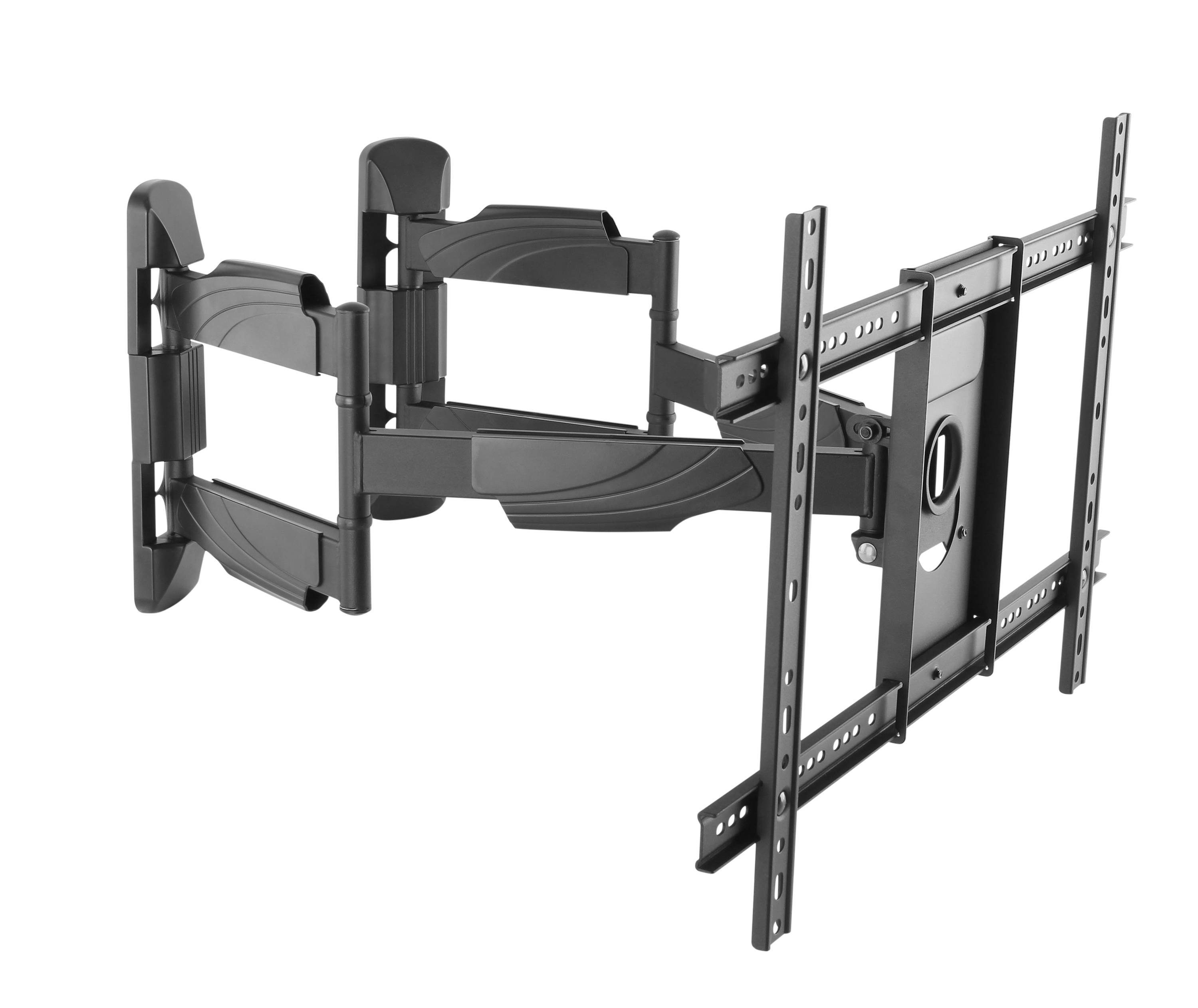 RICOO TV-Wandhalterung TV Wandhalterung robust neigbar schwenkbar S5364, (bis 70 Zoll, VESA 300x200 bis 600x400, 1-tlg., 45 kg Belastbarkeit, 37"-70" (94-178 cm) Bildschirm-Diagonale, Eckmontage, bis 120° schwenkbar, +8/-5° neigbar ausziehbar)