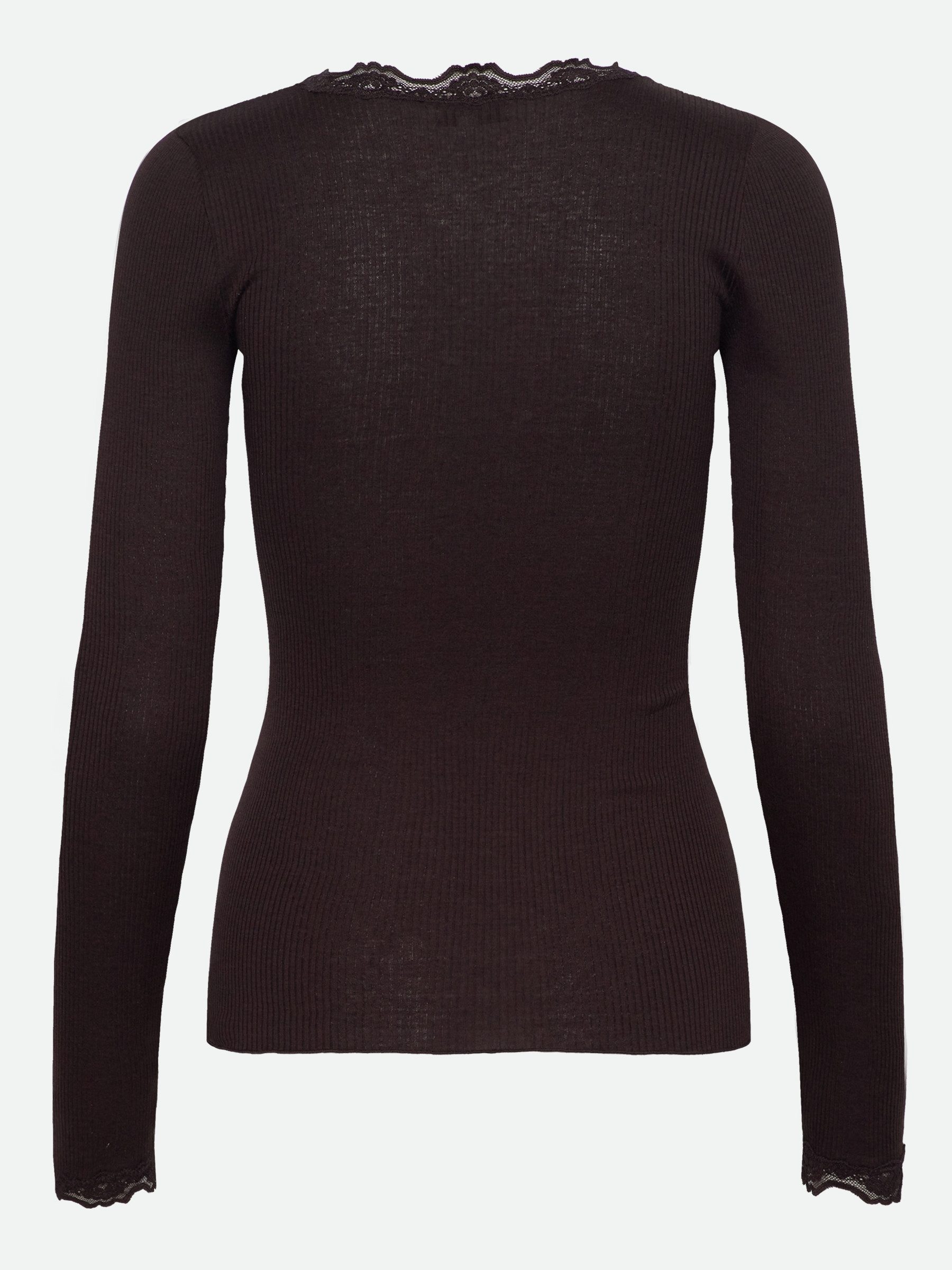 rosemunde Longsleeve Babette silk shirt Langarm, mit Spitze, feminin, beque günstig online kaufen