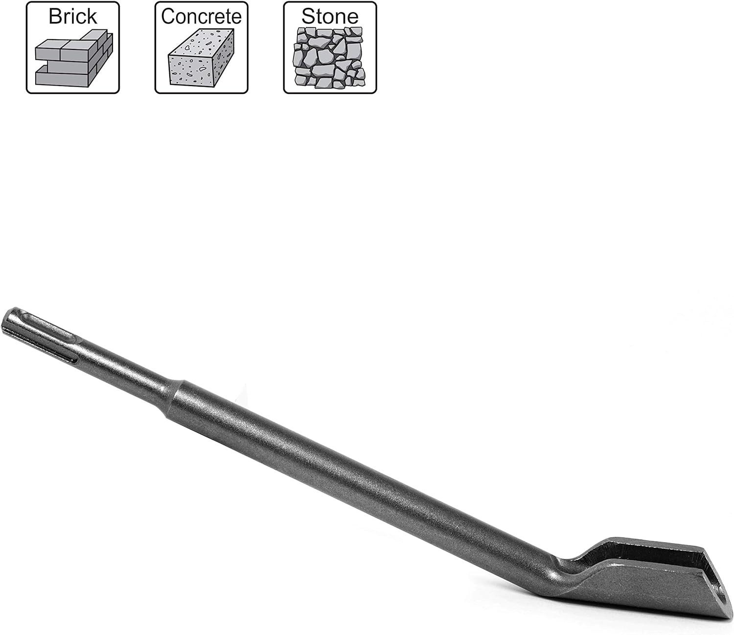 S&R Hohlmeißel SDS-plus 14 x 250 x 22 mm, gehärtet, Kanalmeißel mit speziellem, 287 in mm, (Hohlmeißel) Oberflächenschutz in Industriequalität sehr lange Lebensdauer