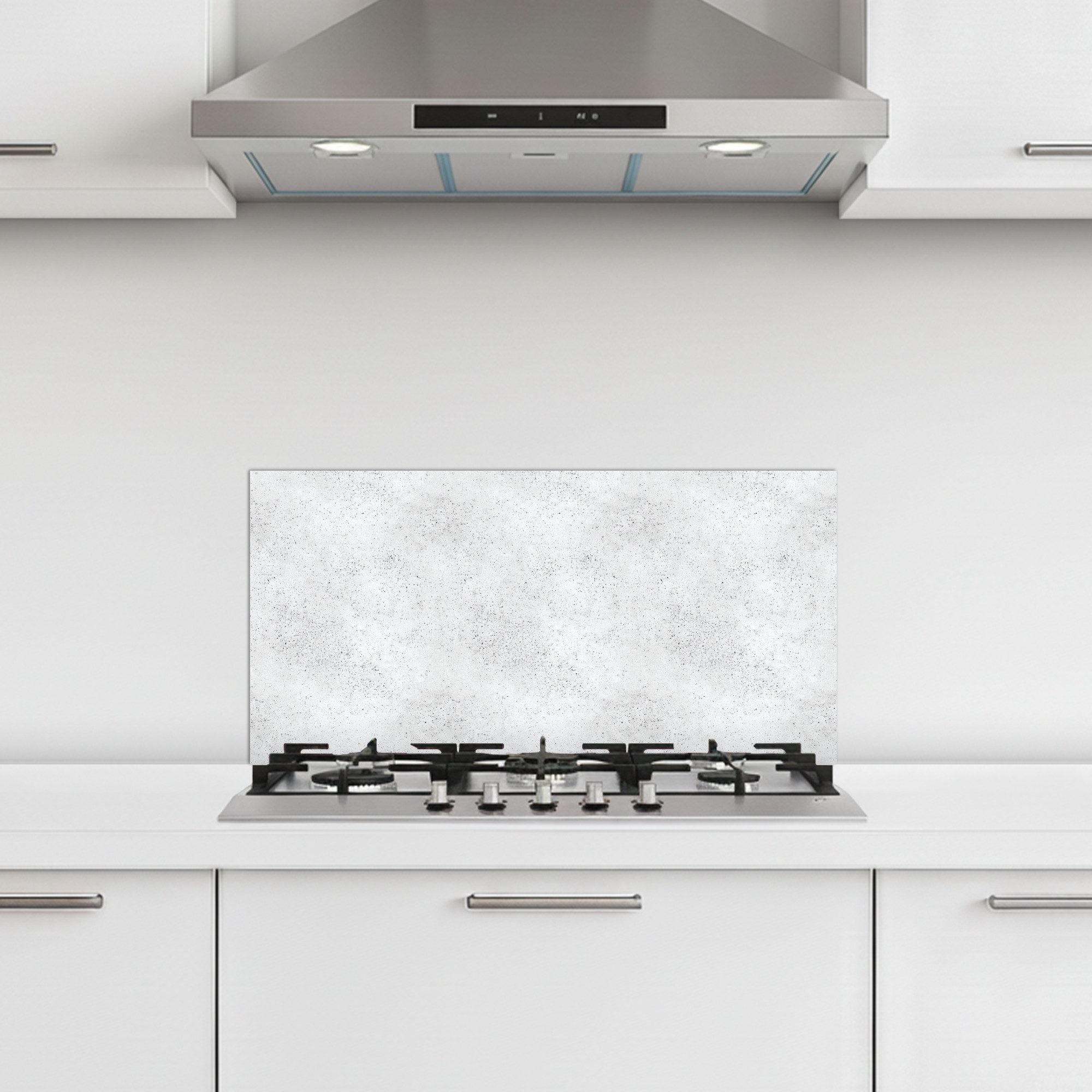 KitchenYeah Küchenrückwand selbstklebend (keine Folie) Hellgrau - Betonstruktur - Dezent, (1-tlg), Küchenrückwand, Spritzschutz, Kitchen, 60x30 cm