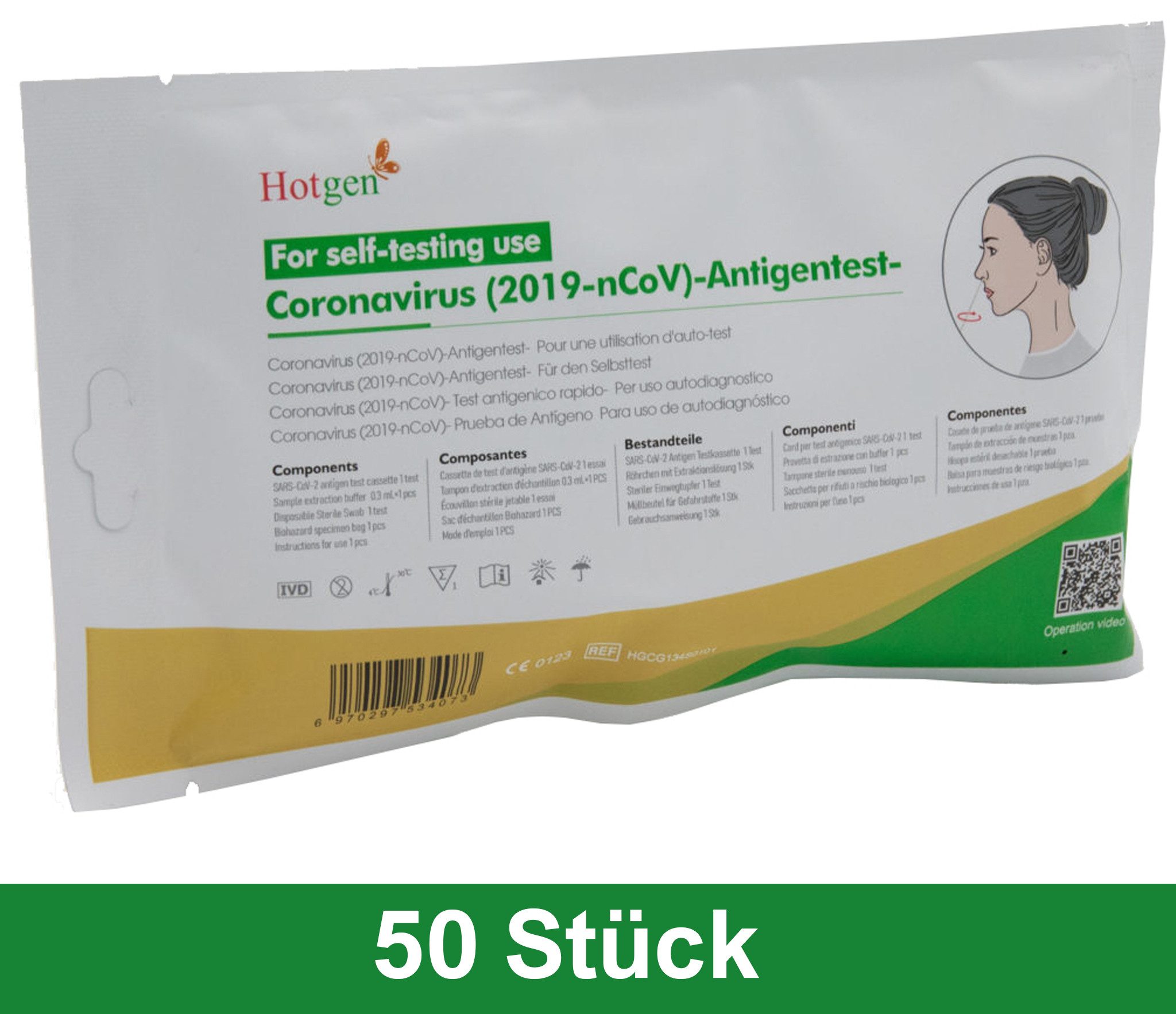 Hotgen PSA-Schnelltest CE-Zertifiziert im Softbag - Schnelltest (1er) mit CE 01
