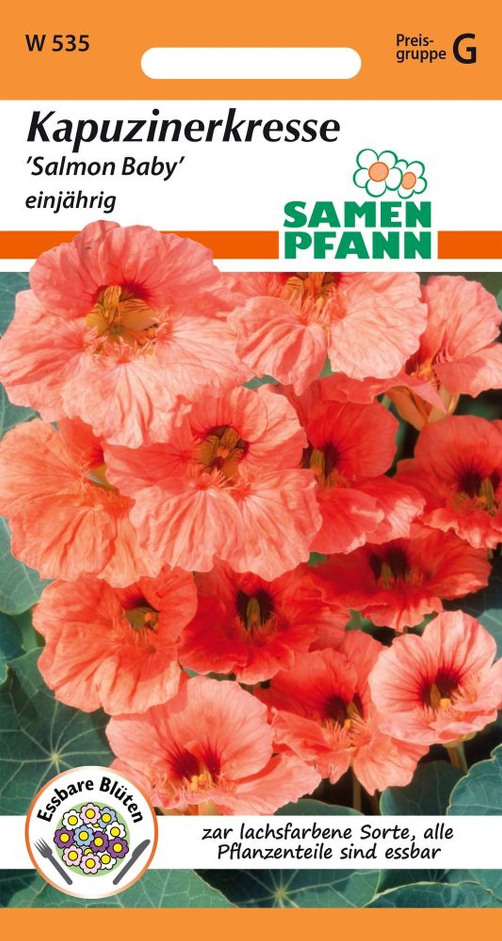 SAMEN PFANN Blumensamen Kapuzinerkresse, Salmon Baby - Kapuzinerkresse-Same günstig online kaufen