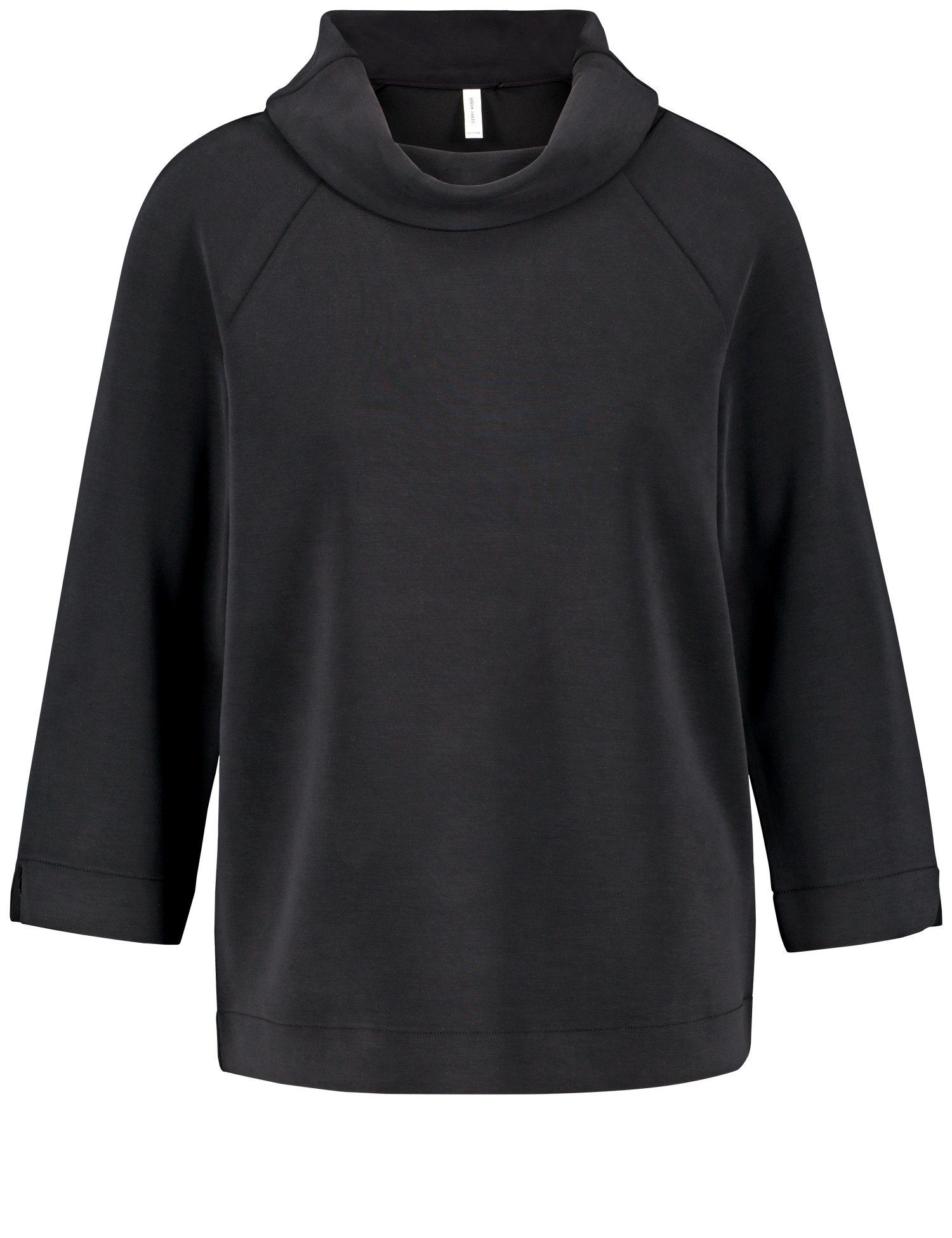 Shirt 3/4 GERRY WEBER Interlock-Jersey Schwarz 3/4-Arm-Shirt aus Arm