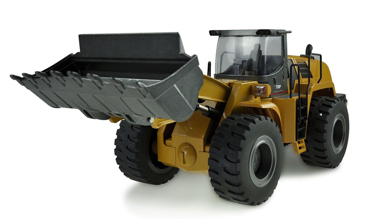 RC-Bagger Amewi RC Bagger Metall Radlader mit Sound, Licht RTR