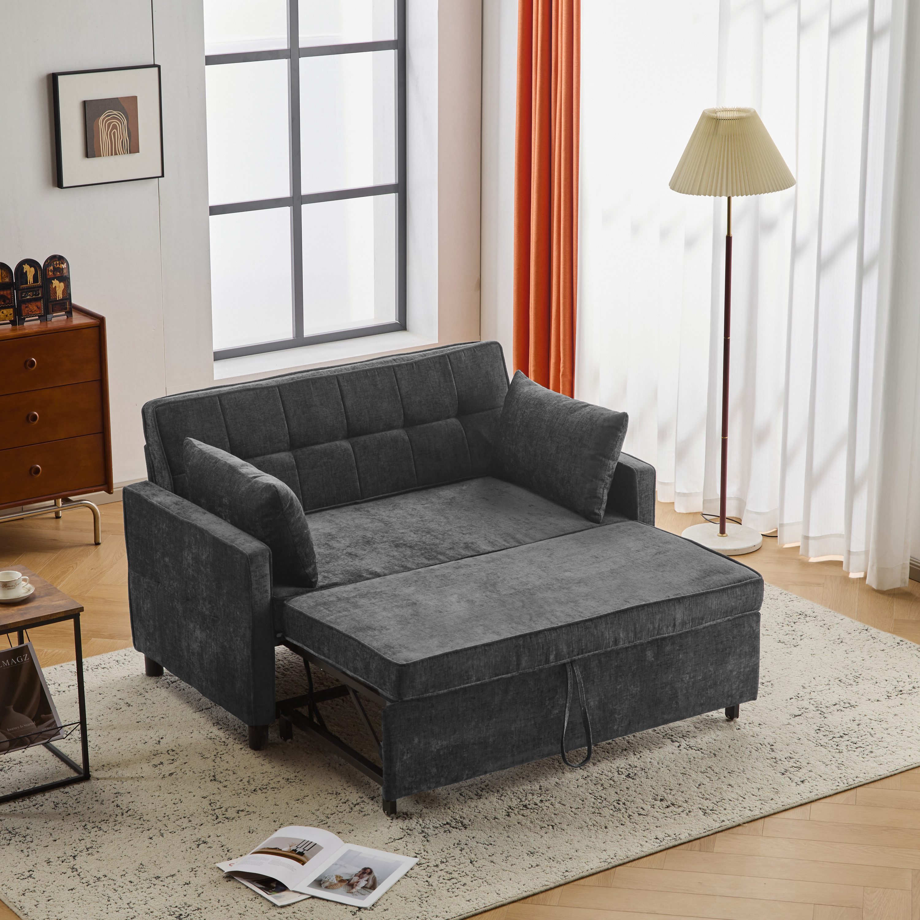 STILVORA Schlafsofa mit bettfunktion,verstellbare 2-sitzer-Klappsofa,Tagesb günstig online kaufen
