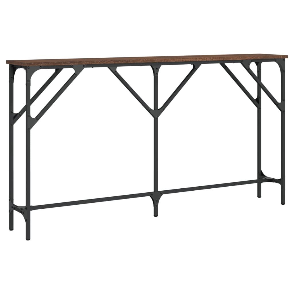 vidaXL Beistelltisch Konsolentisch Braun Eichen-Optik 140x23x75 günstig online kaufen