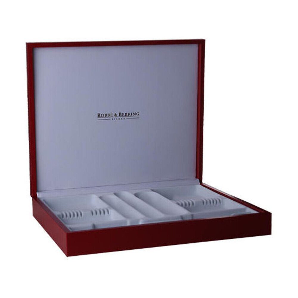 Robbe & Berking Schmuckkassette Luxuskassette Holz/Leder 24 o.30tlg. 41 X 34 X 7 cm (Set, 1 St), Luxuskassette Holz/Leder, 41,30cm